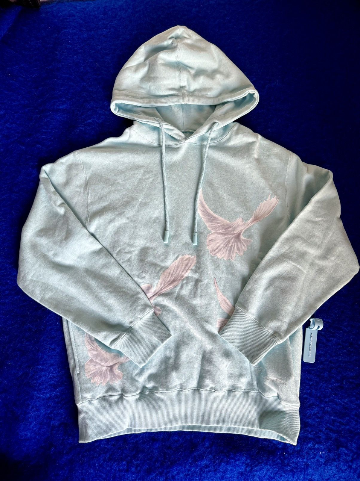 3.PARADIS 3.Paradis Doves Hoodie Light Blue - Size L - New with tag Size US L / EU 52-54 / 3 - 1 Thumbnail