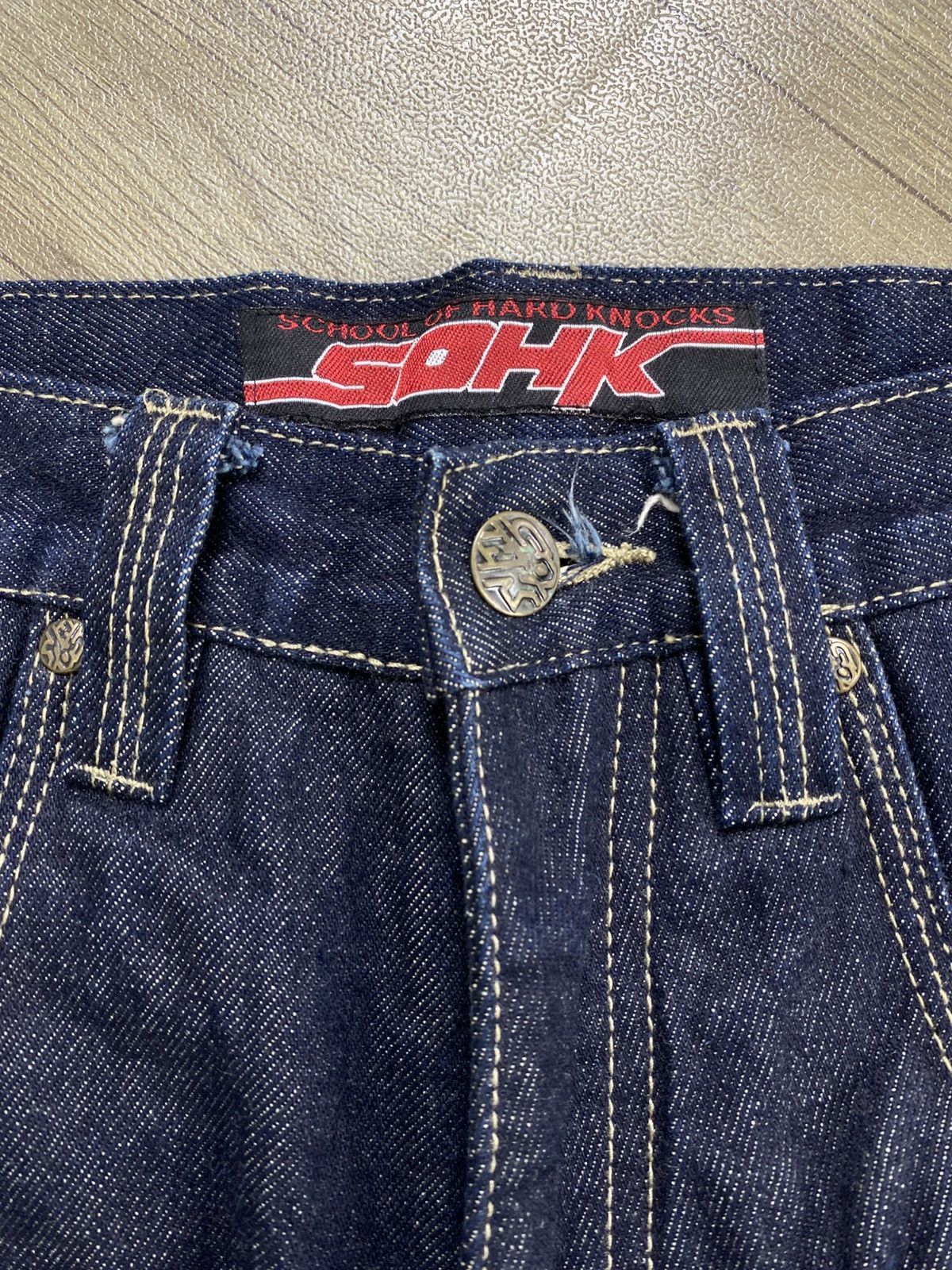 JNCO 2000s JNCO SOHK School of Hard Knocks Baggy Jeans Y2K Size US 30 / EU 46 - 12 Thumbnail