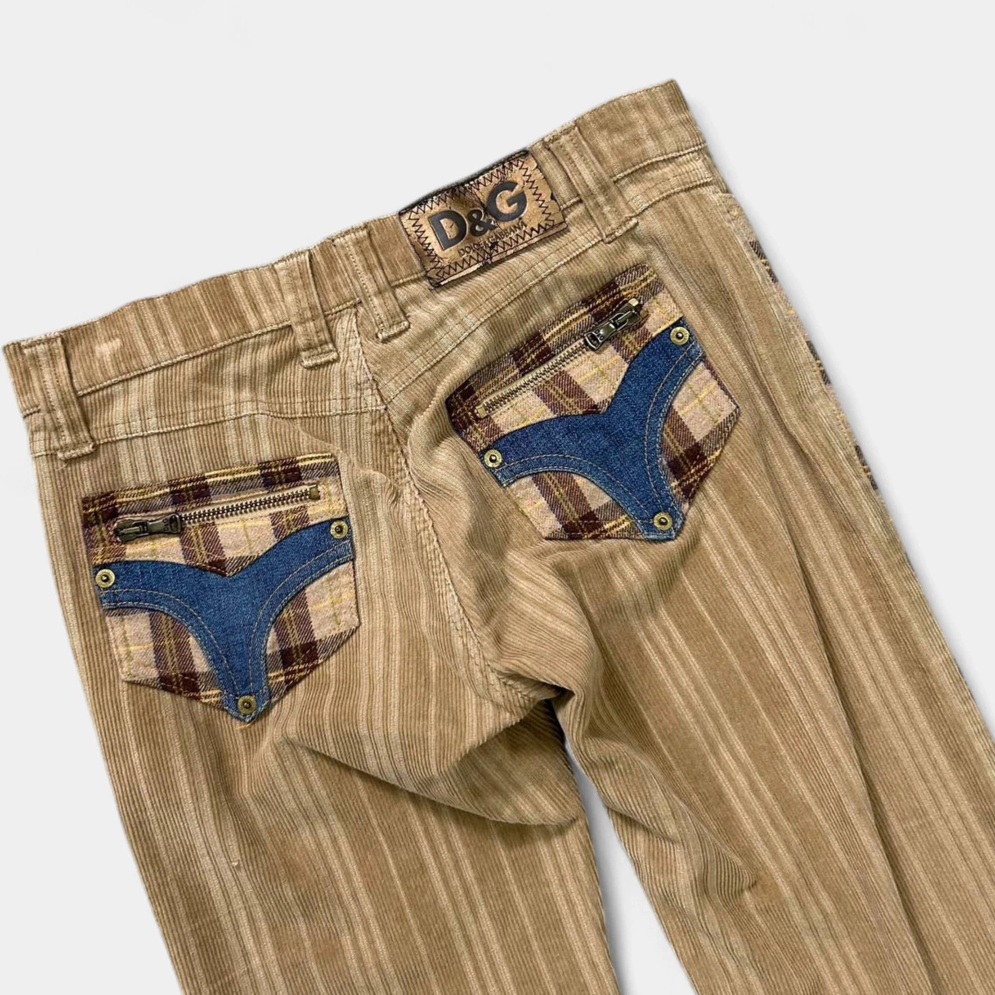 Dolce & Gabbana Dolce & Gabbana Checkered Brown Corduroy Pants Size US 32 / EU 48 - 5 Thumbnail