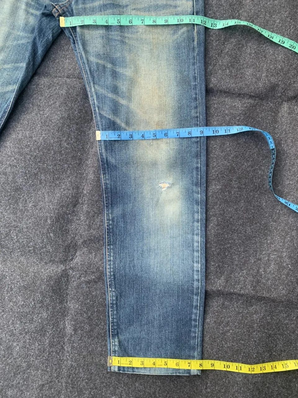 Edwin Distressed Edwin Vintage Denim – Faded Blue Wash Size US 32 / EU 48 - 5 Thumbnail
