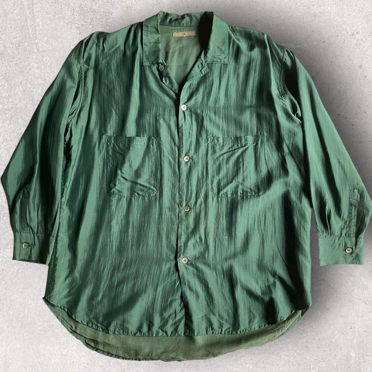 Yohji Yamamoto Vintage Y’s For Men Logo Oversize Rayon Shirt Size US M / EU 48-50 / 2 - 3 Thumbnail