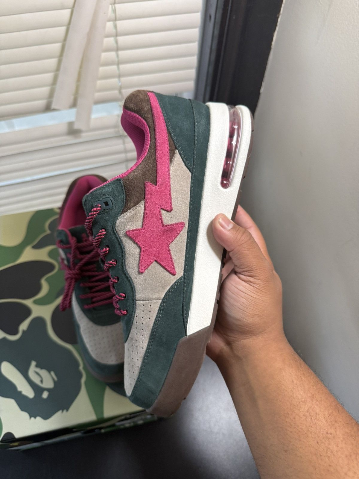 Bape Bape Road sta Green Suede Size 9 Worn Once Size US 9 / EU 42 - 9 Thumbnail