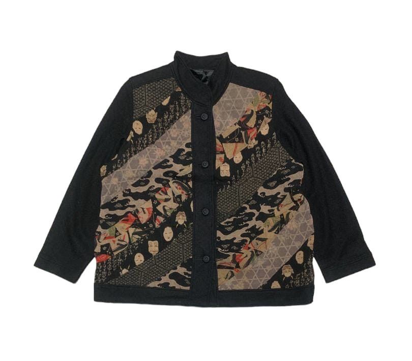 If Six Was Nine Vintage Japanese Brand Patchwork Wool Jacket By ELFAN Size US L / EU 52-54 / 3 - 1 Thumbnail