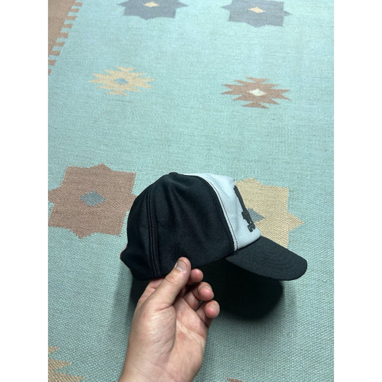 Vintage VINTAGE SnapBack hat cap B&K locomotive service gray black USA made Men Adjustable Black Size ONE SIZE - 8 Thumbnail