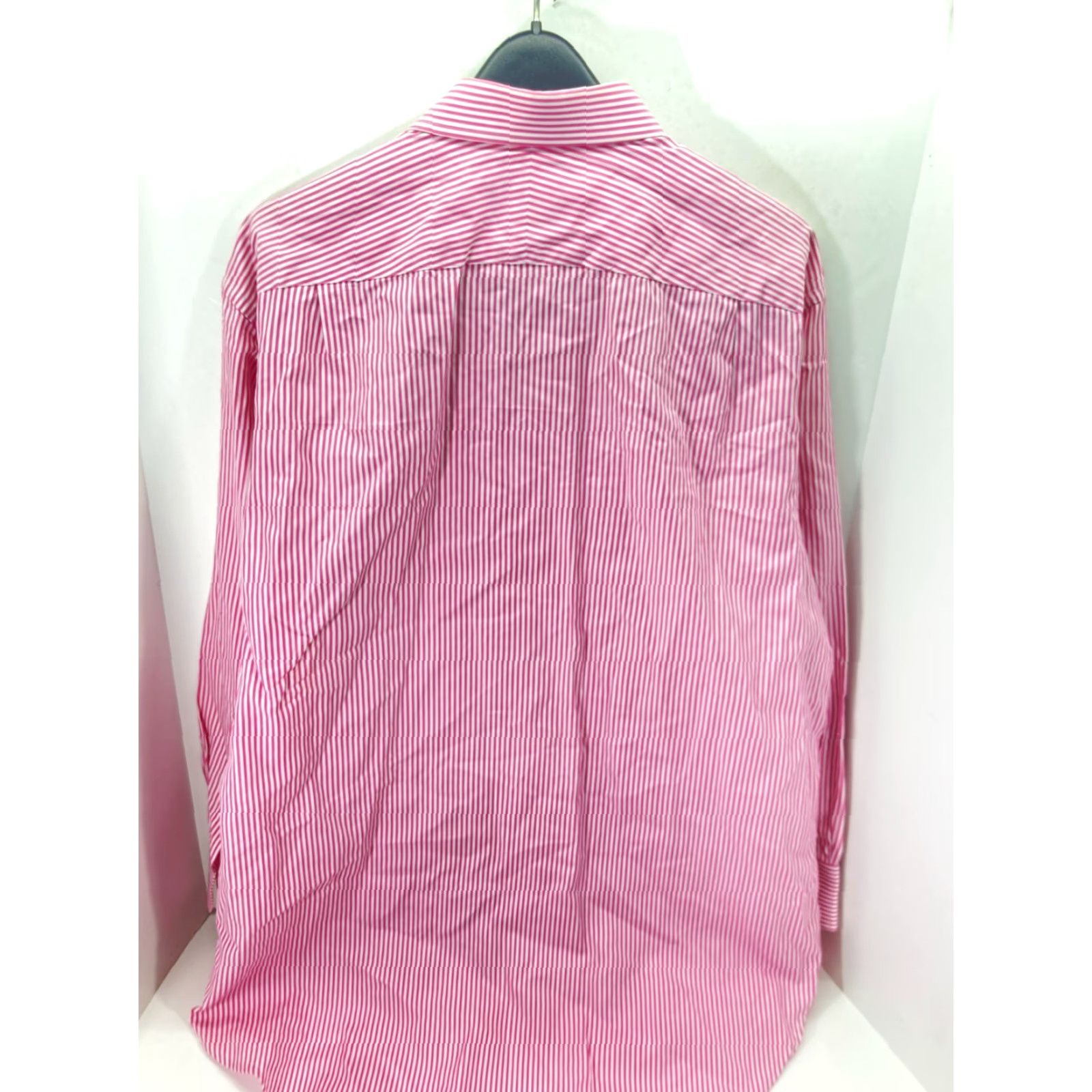 Charles Tyrwhitt Charles Tyrwhitt Dress Shirt Mens XL Pink White Pinstripe Classic Fit Button Up Mens XL Pinstripe Shirt Size 46R - 7 Thumbnail