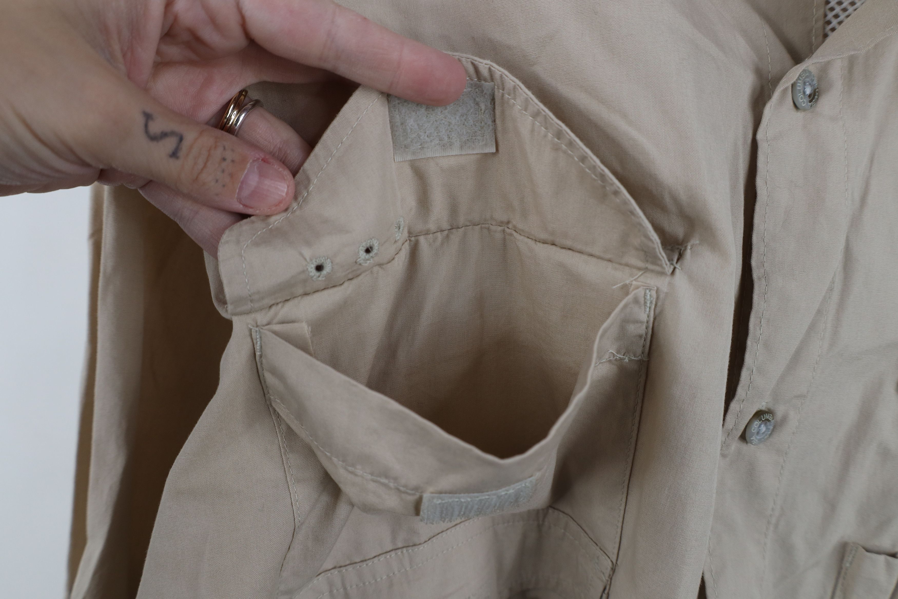 Columbia Columbia PFG Fishing Collared Button Down Shirt Beige Size US XL / EU 56 / 4 - 7 Thumbnail