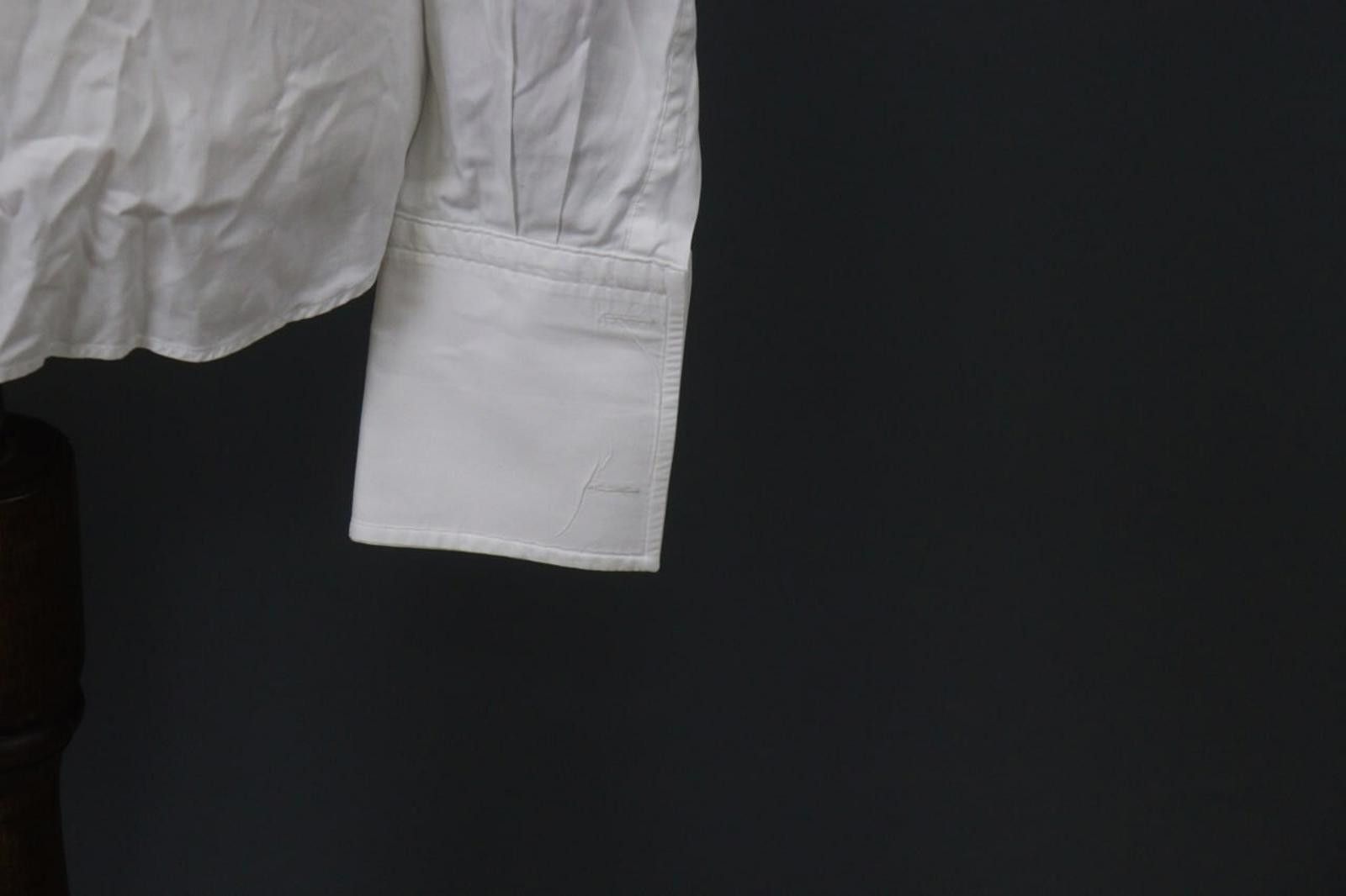 Designer Boggi White Cotton Collared Front Dress Shirt Size 40 Size 38R - 4 Thumbnail