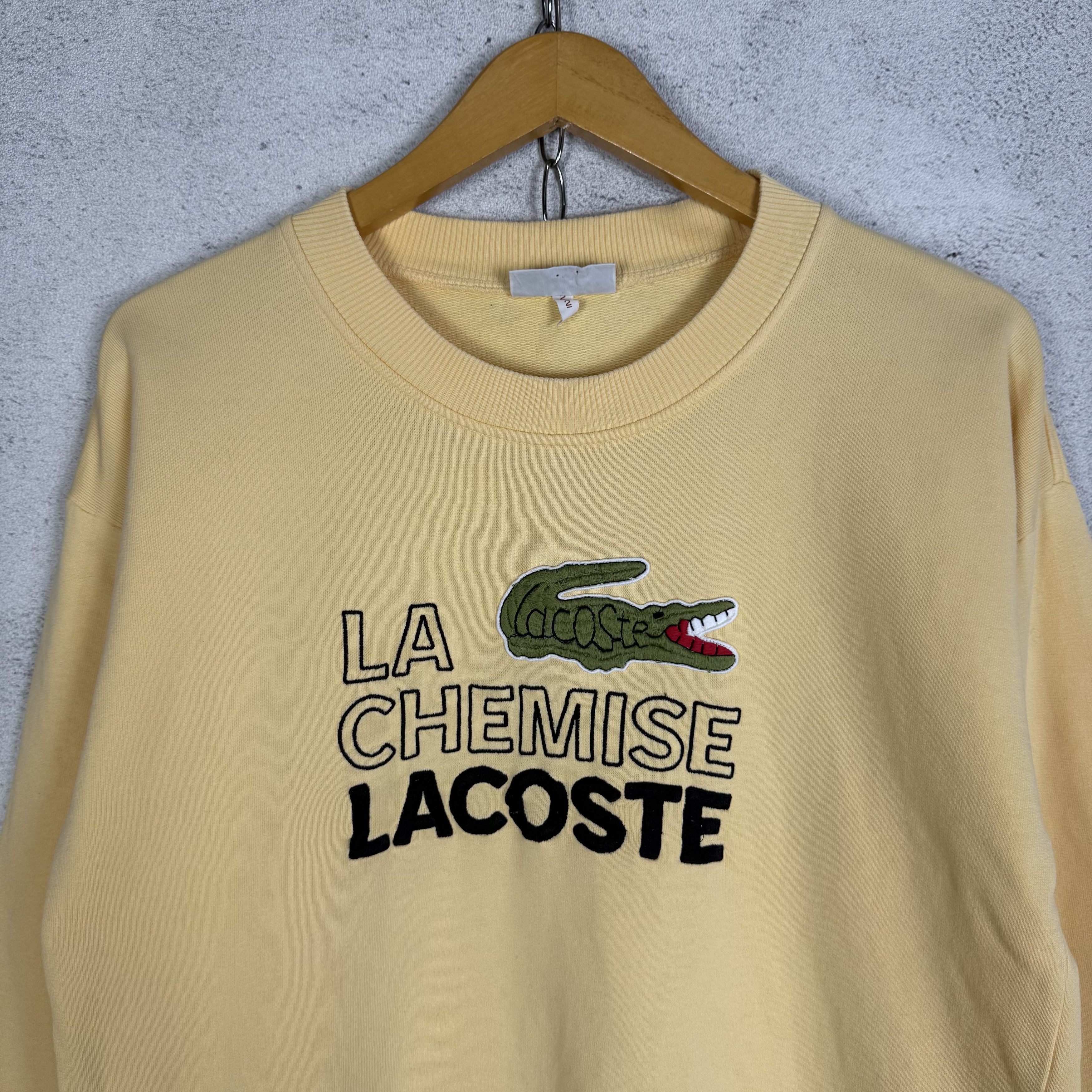 Lacoste Vintage 90s La Chemise Lacoste Sweatshirt Crewneck Size US S / EU 44-46 / 1 - 2 Thumbnail