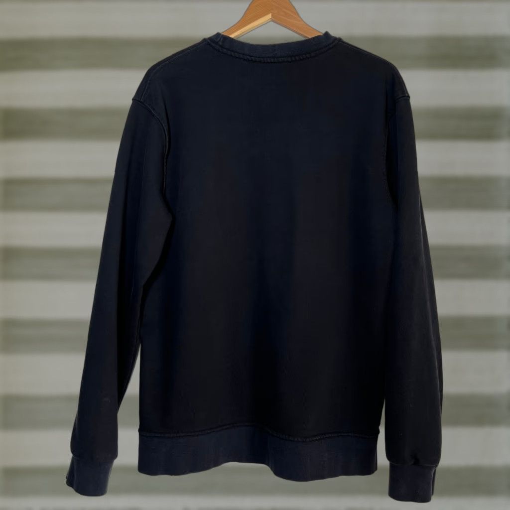 Dolce & Gabbana Dolce&Gabbana Sweatshirt Men's Black Cotton Long Sleeve Crew Neck Made in Italy L City Designer Logo Size US L / EU 52-54 / 3 - 1 Thumbnail