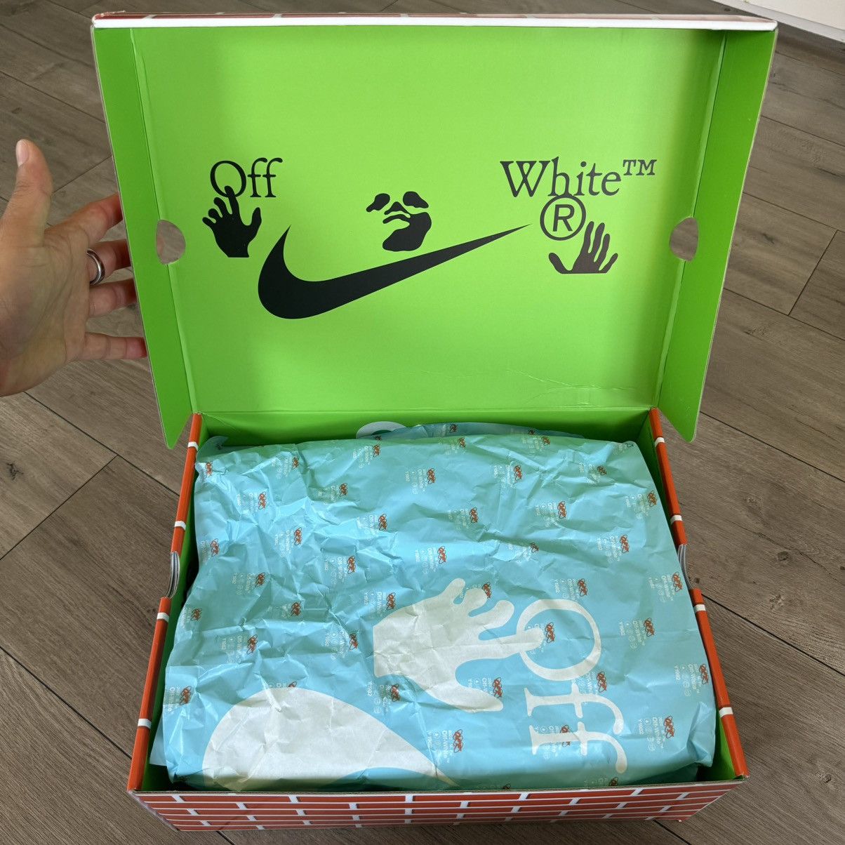 Off-White OFF WHITE x NIKE GREEN LEATHER MIDTOP SP AIRFORCE 1s Size US 10.5 / EU 43-44 - 7 Thumbnail