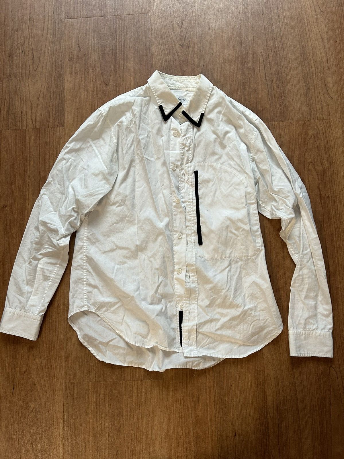 Yohji Yamamoto YYPH Contrast Shirt Size US M / EU 48-50 / 2 - 1 Thumbnail