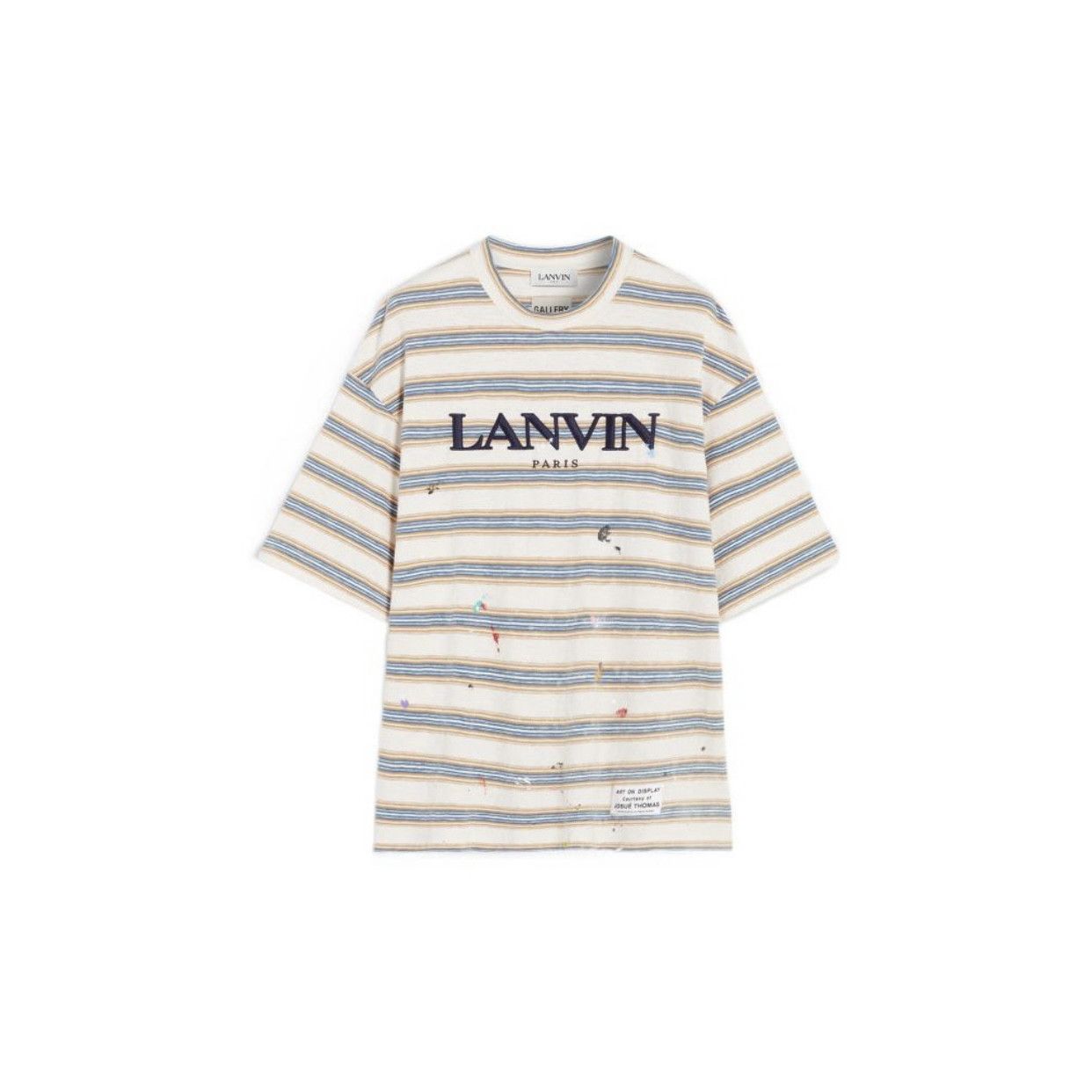 Gallery Dept. × Lanvin Gallery Dpet. x Lanvin Striped Paint Splatter Logo T-Shirt Size US XL / EU 56 / 4 - 1 Thumbnail
