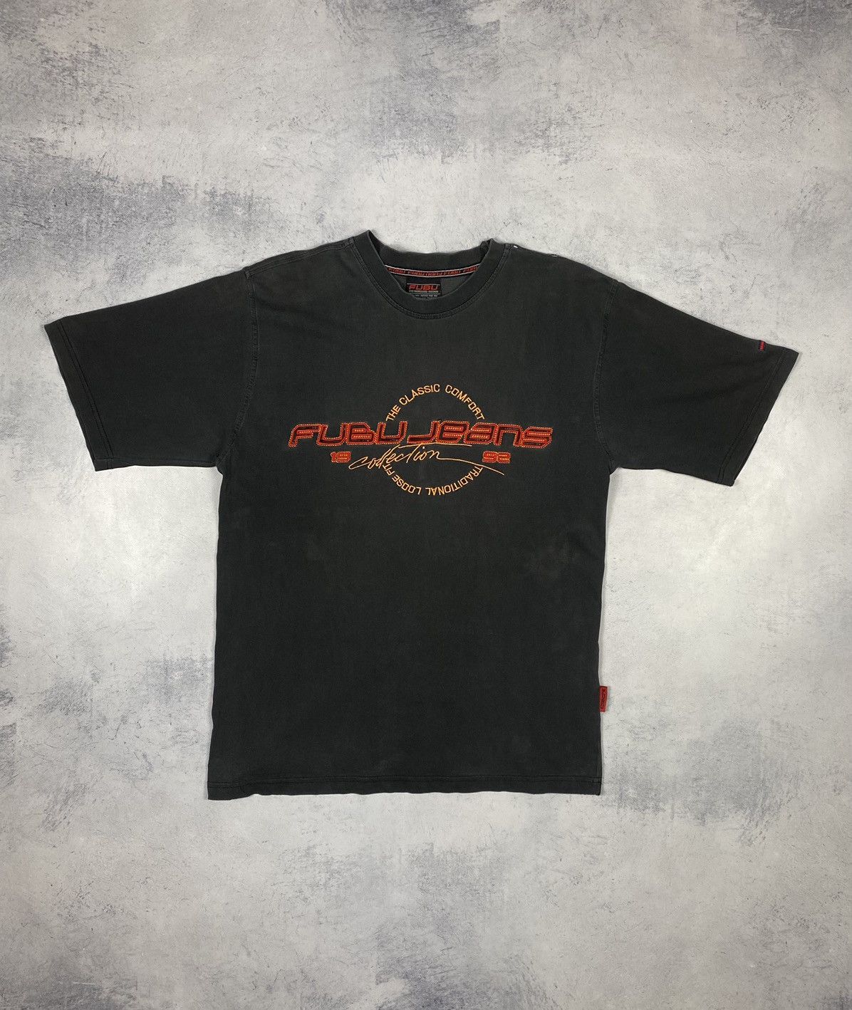 Fubu Fubu Jeans Big Logo Distressed Rap USA Hip Hop T Shirt Size US M / EU 48-50 / 2 - 2 Thumbnail