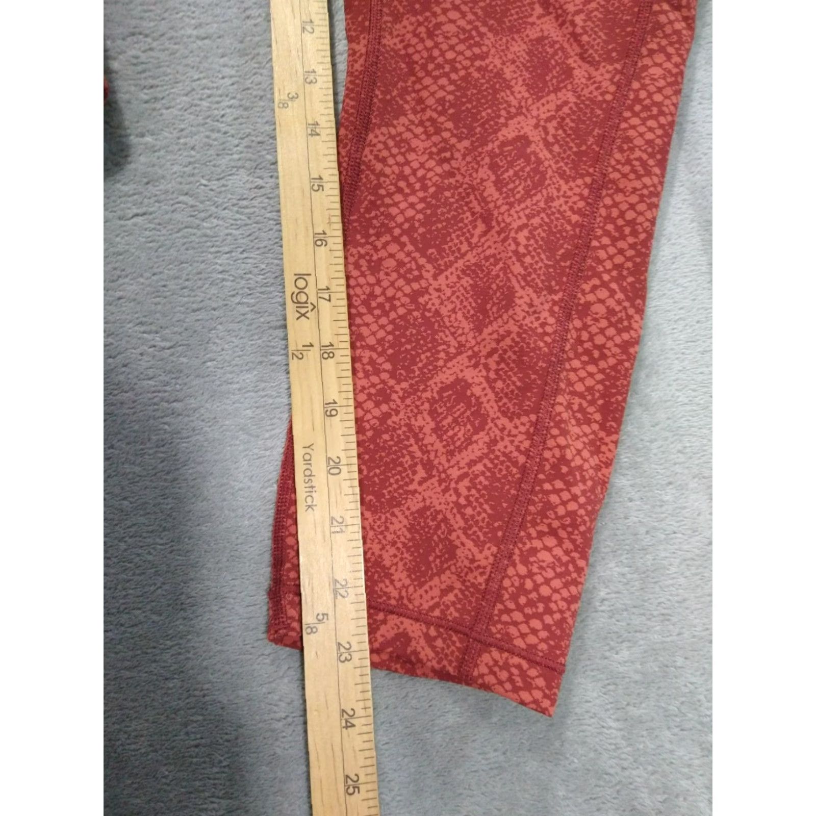 Athleta Athleta Leggings Womens 2X Orange Snake Ultimate Stash Pocket Pull On Size 40" / US 18 - 5 Thumbnail