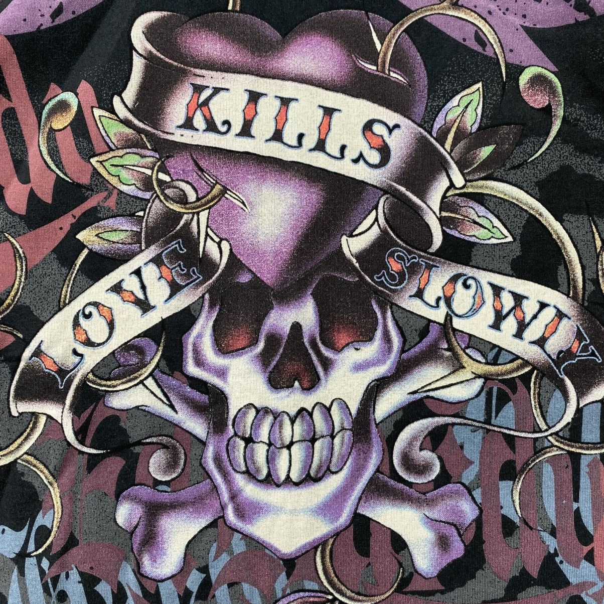 Ed Hardy Vintage Ed Hardy Love Kills Slowly Y2K Zip-Up Hoodie Size US M / EU 48-50 / 2 - 14 Thumbnail