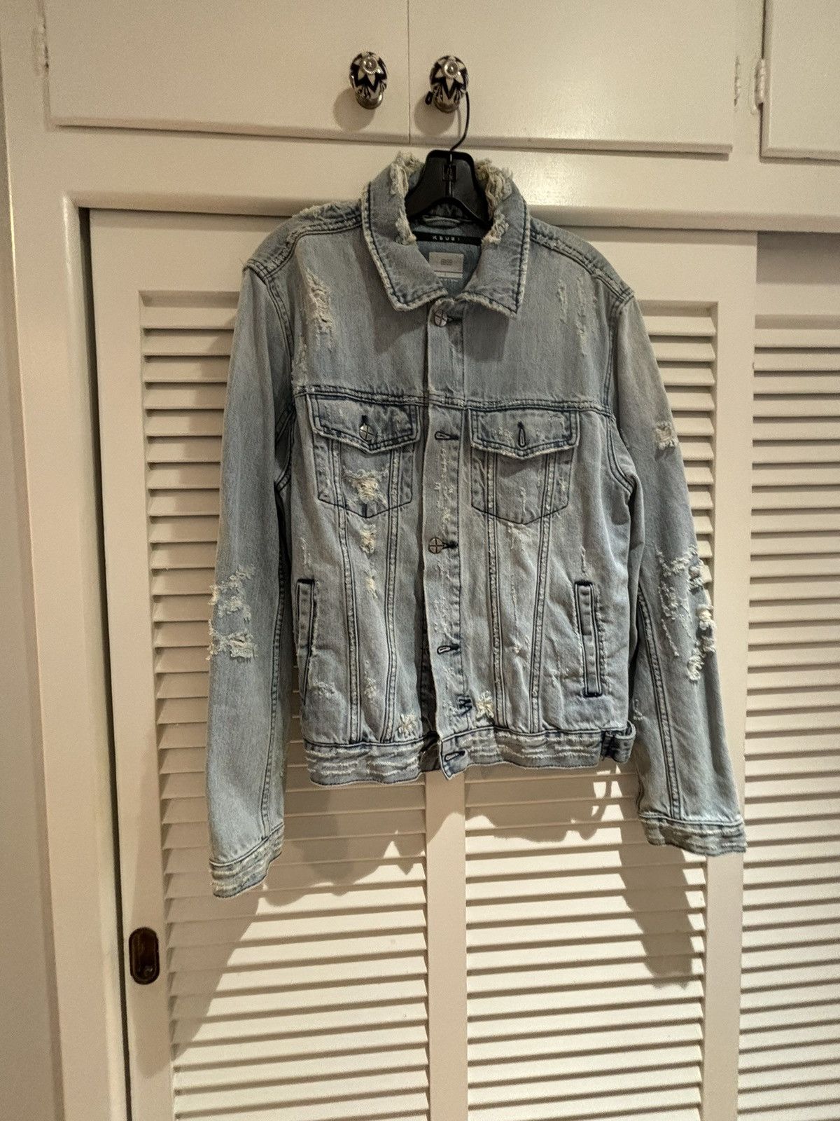 Ksubi Ksubi distressed denim jacket large Size US L / EU 52-54 / 3 - 1 Thumbnail