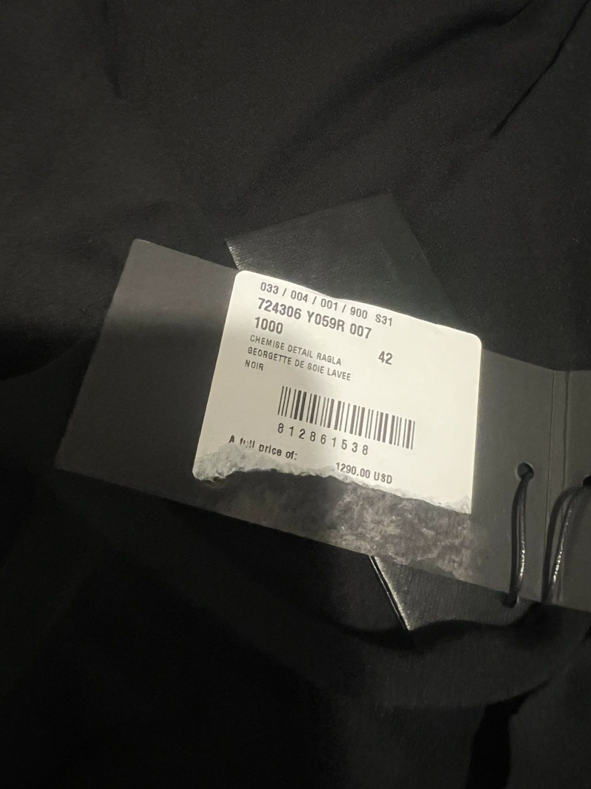 Saint Laurent Paris Saint Laurent men silk sheer transparent shirt.42/16.5$1290 Size US XL / EU 56 / 4 - 4 Thumbnail