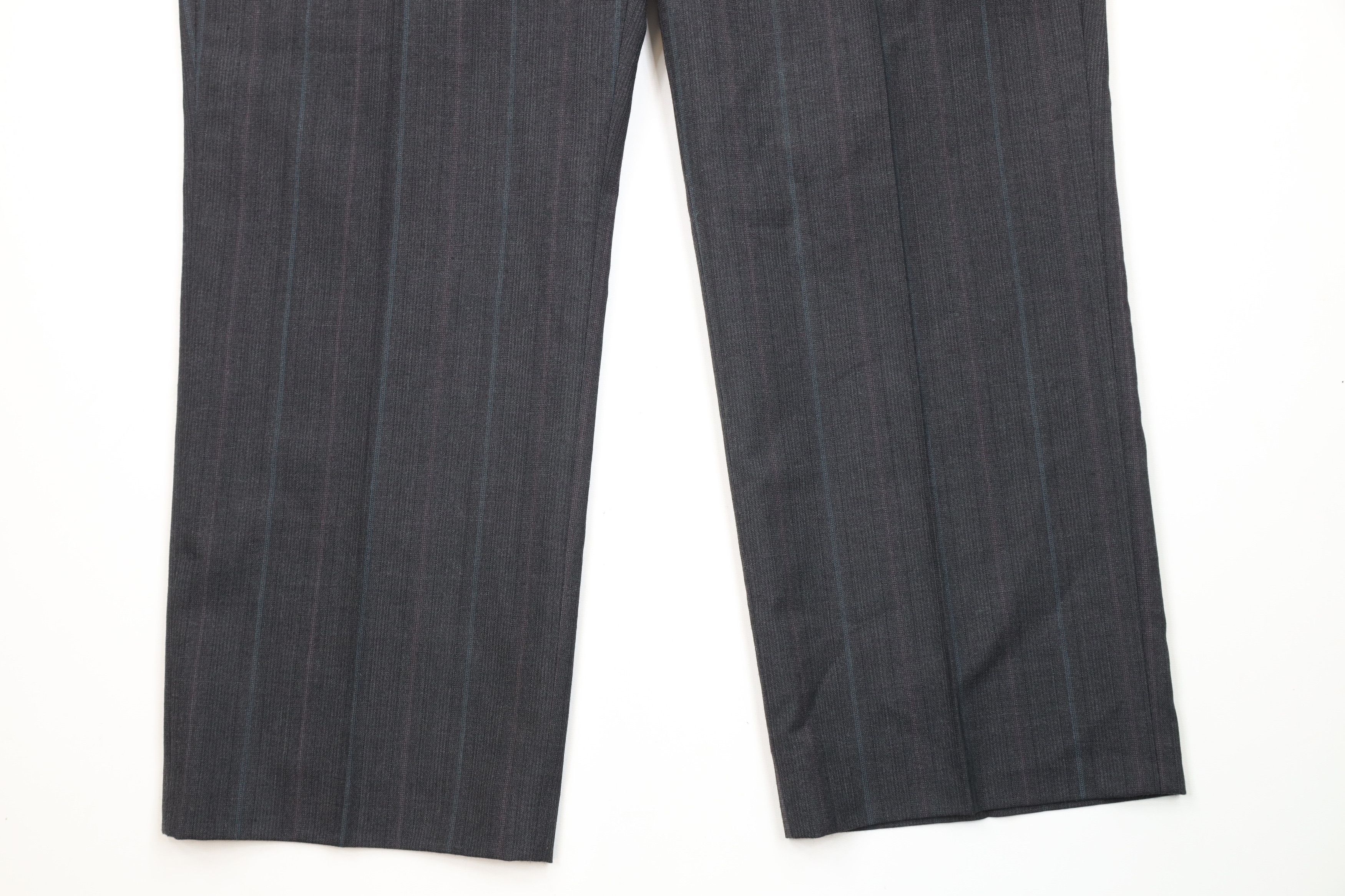 Vintage Vintage 90s Streetwear Wool Striped Wide Leg Chino Pants USA Size US 40 / EU 56 - 4 Thumbnail