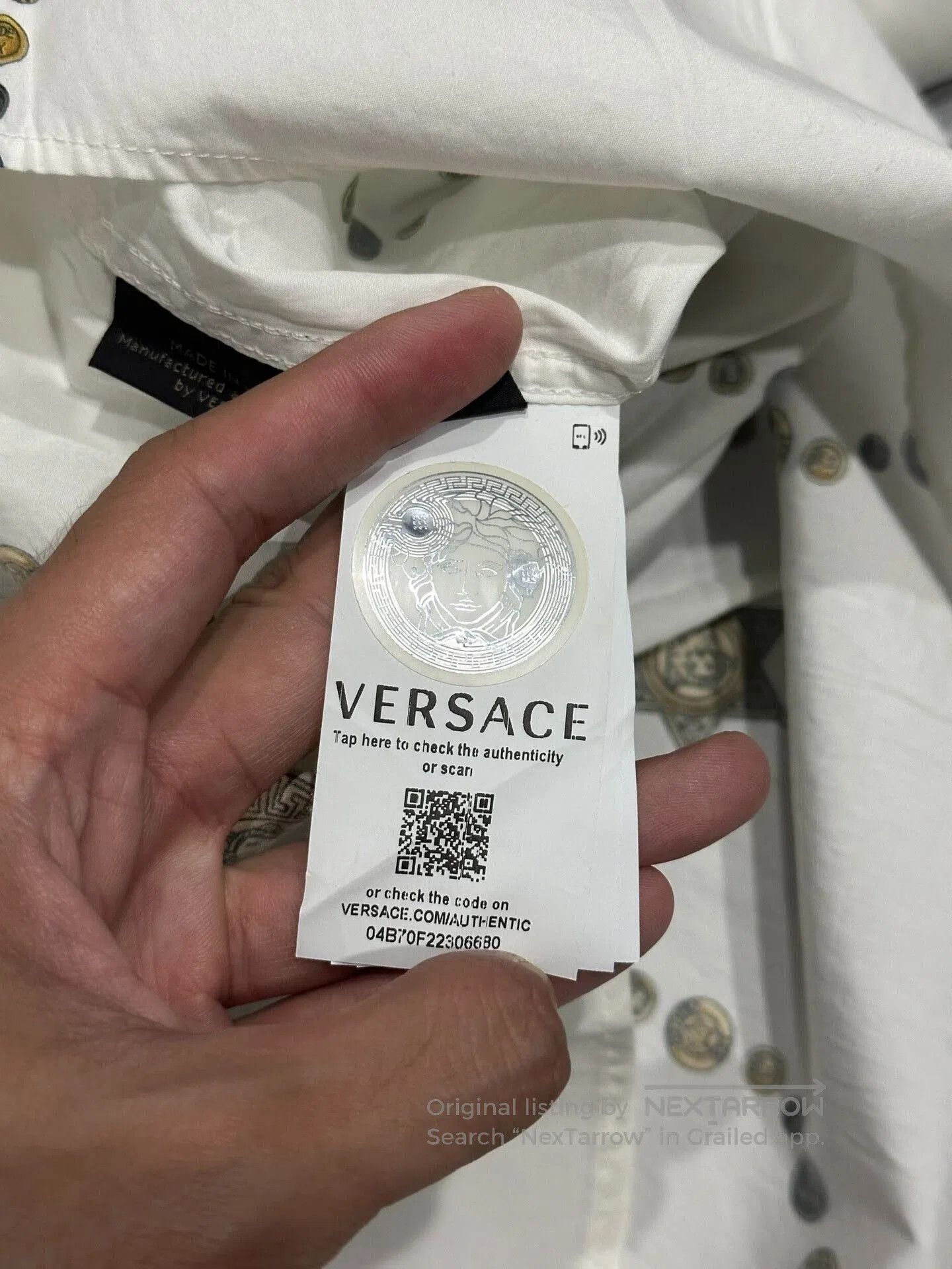 Versace Versace Silk Long Sleeve Shirt. Size US XL / EU 56 / 4 - 6 Thumbnail