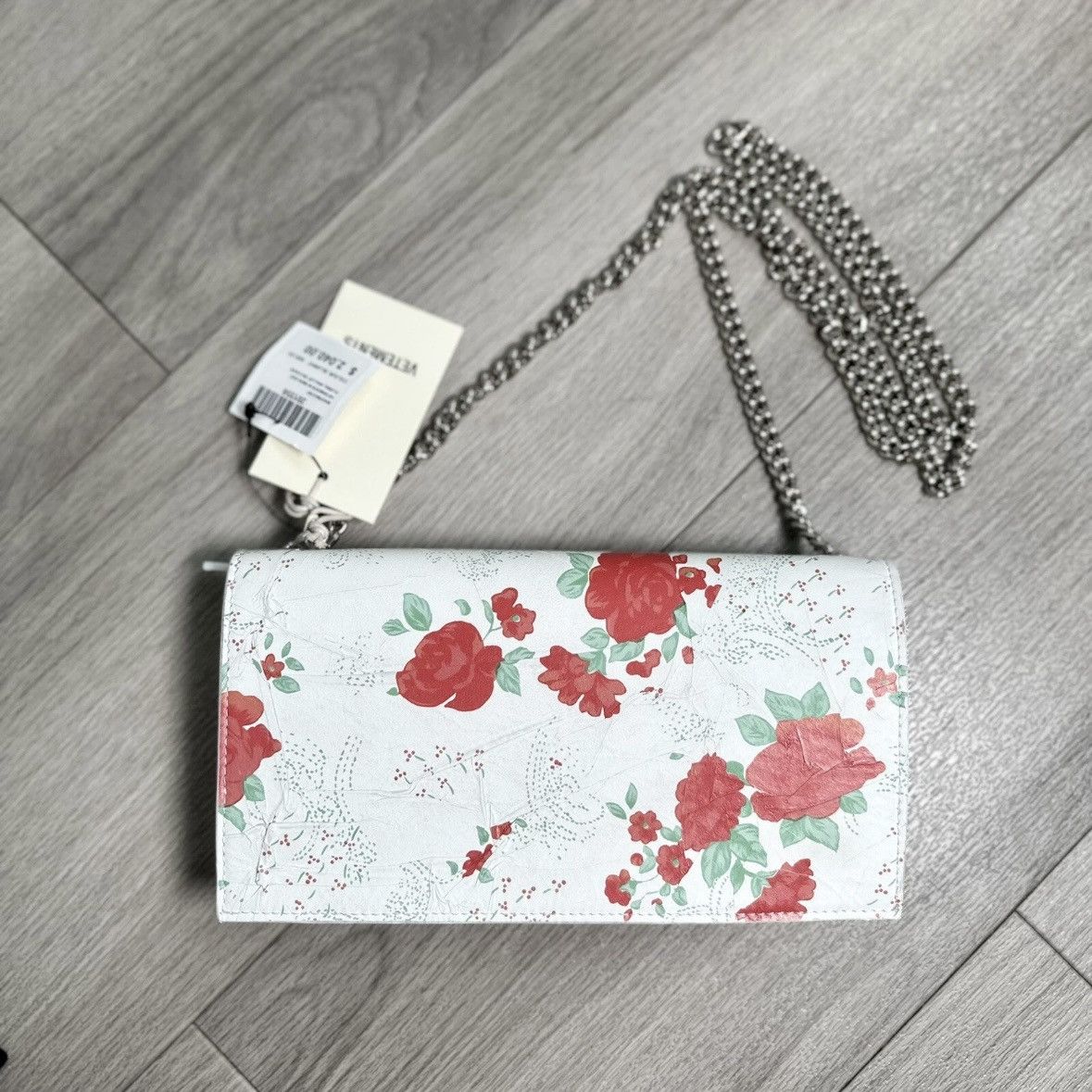 Vetements Vetements Floral Wallet on Chain Lambskin Bag NWT Size ONE SIZE - 8 Thumbnail
