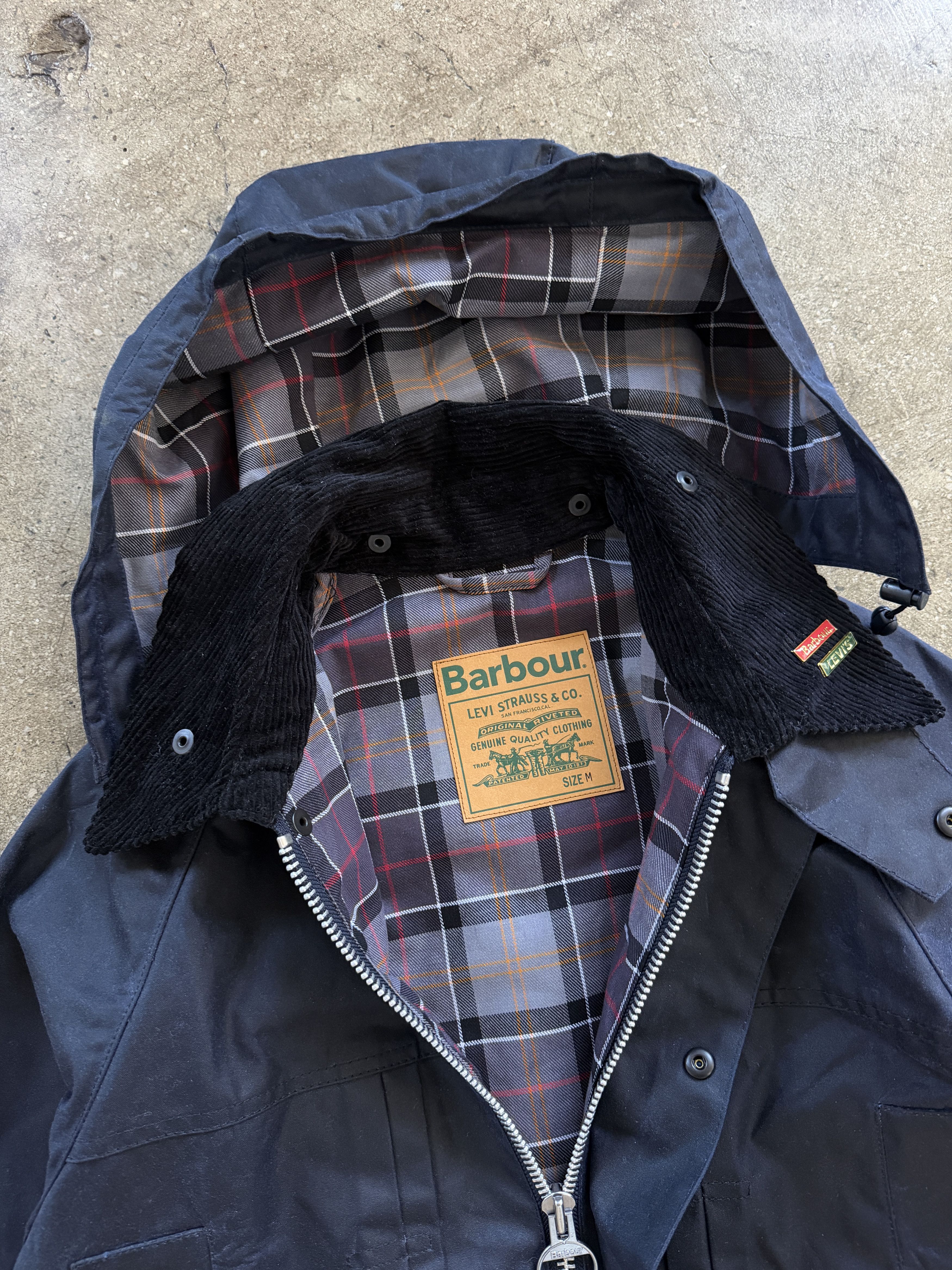 Barbour Barbour x Levi's Oversized Bedale Waxed Jacket Size US M / EU 48-50 / 2 - 2 Thumbnail