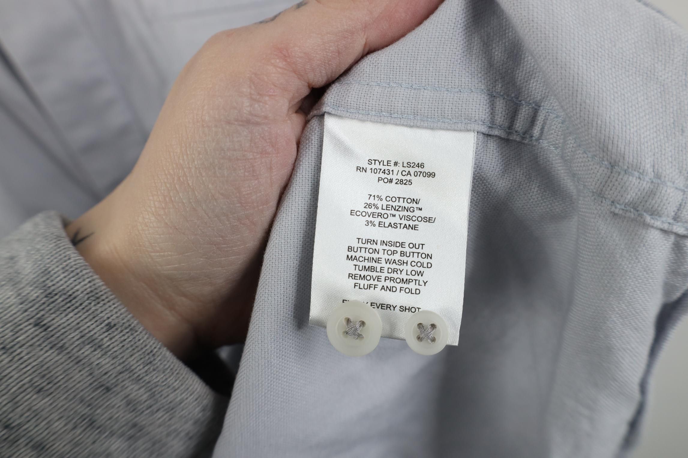 Vintage Linksoul Link Soul Collared Button Down Shirt Steel Blue Size US XL / EU 56 / 4 - 10 Thumbnail