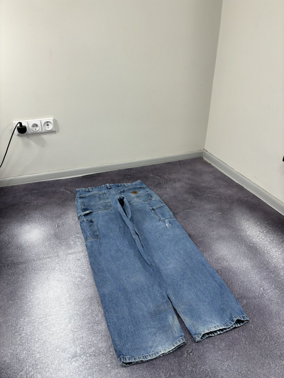 Carhartt Vintage Carhartt Dungaree Fit USA Faded Denim Baggy Jeans Size US 32 / EU 48 - 3 Thumbnail