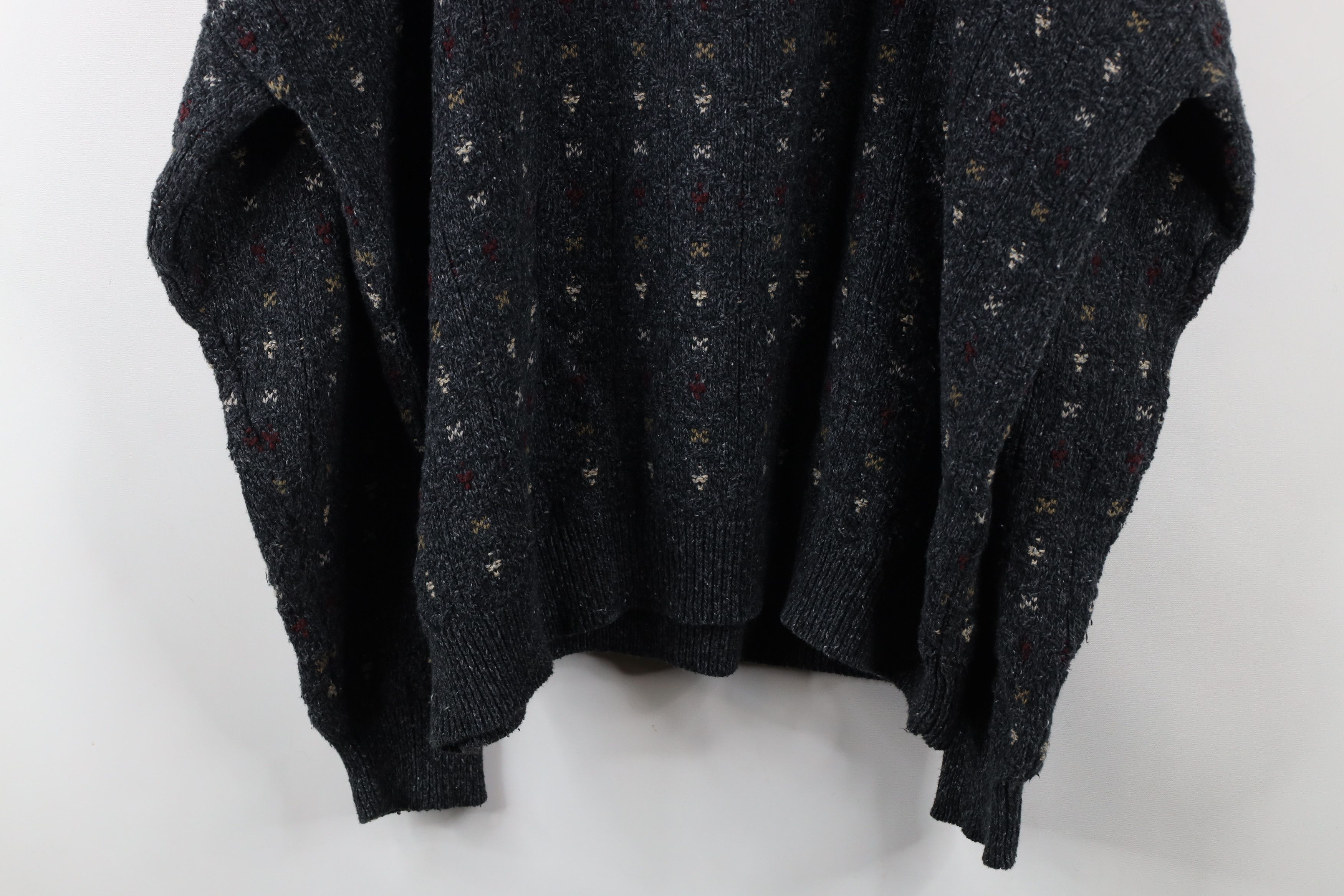 Vintage Vintage 90s Streetwear Textured Knit Crewneck Sweater USA Size US XXL / EU 58 / 5 - 8 Thumbnail