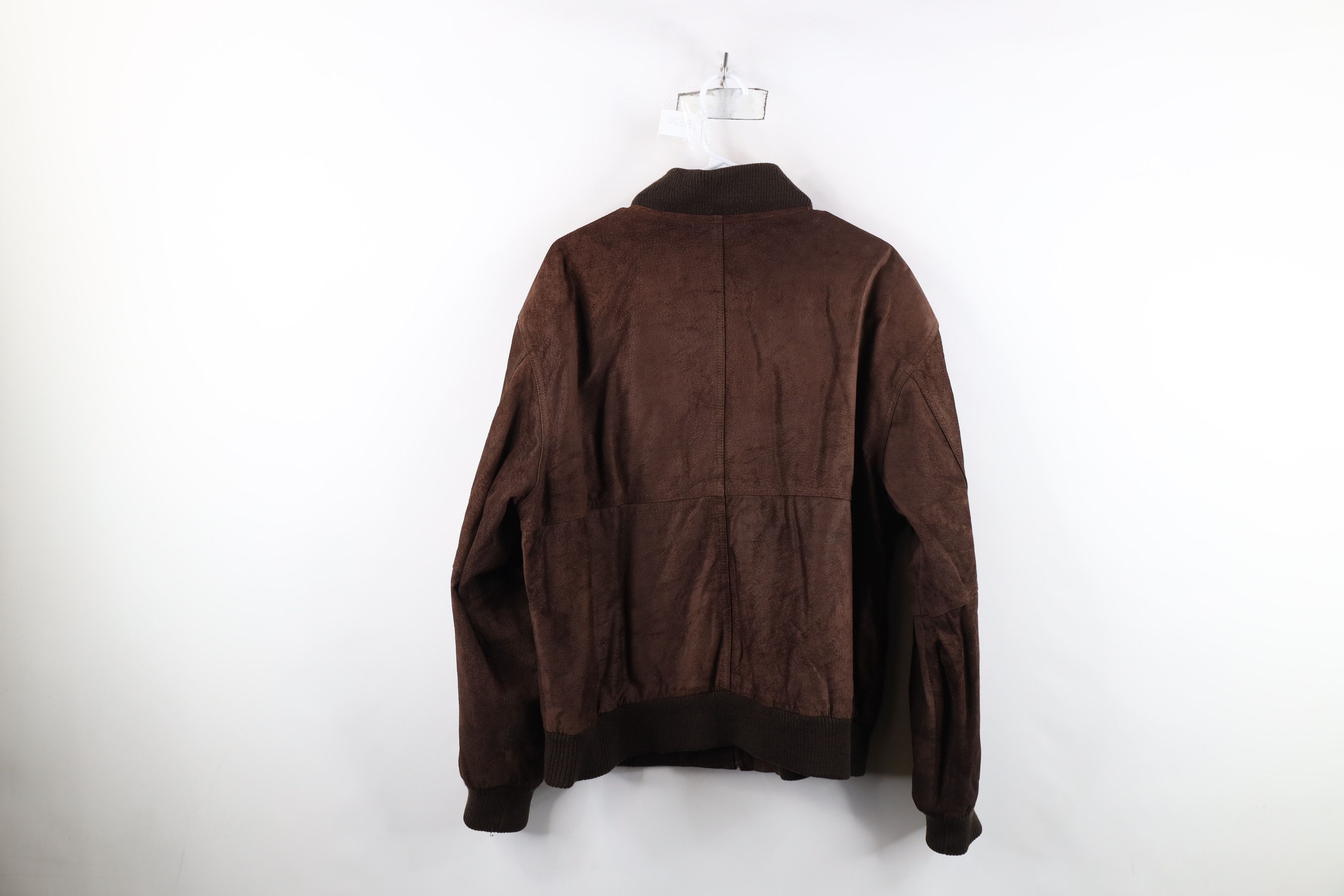 Vintage Vintage 80s 90s Streetwear Suede Leather Bomber Jacket Size XL / US 12-14 / IT 48-50 - 13 Thumbnail