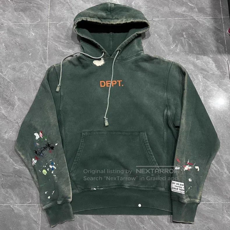 Gallery Dept. Gallery Dept Ink Wash Green Hoodie. Size US M / EU 48-50 / 2 - 1 Thumbnail