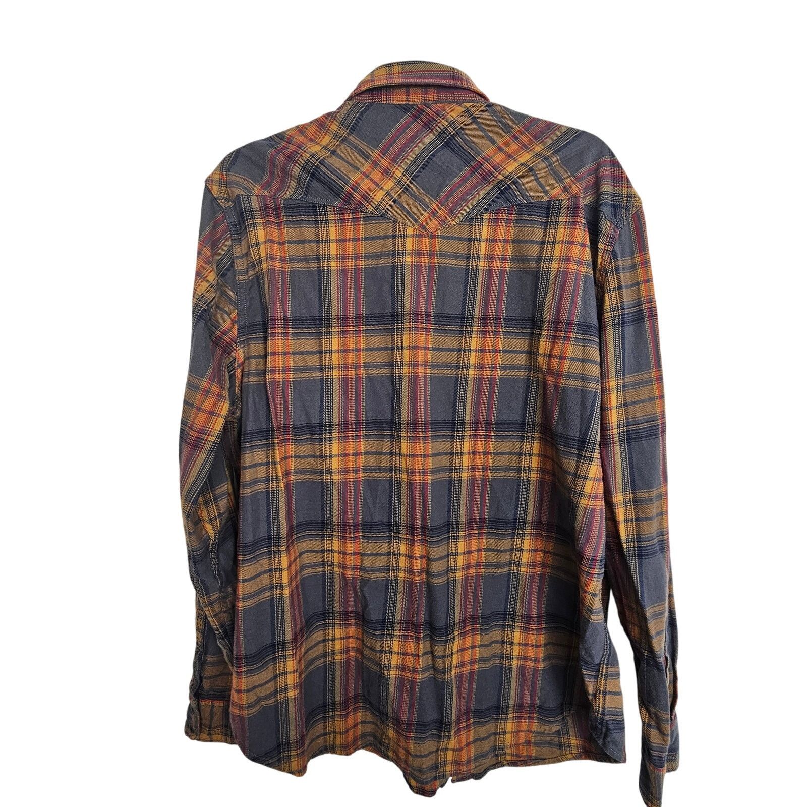 Lucky Brand Lucky Brand Mens Plaid Western Shirt L Cowboy Country Rodeo Size US L / EU 52-54 / 3 - 8 Thumbnail