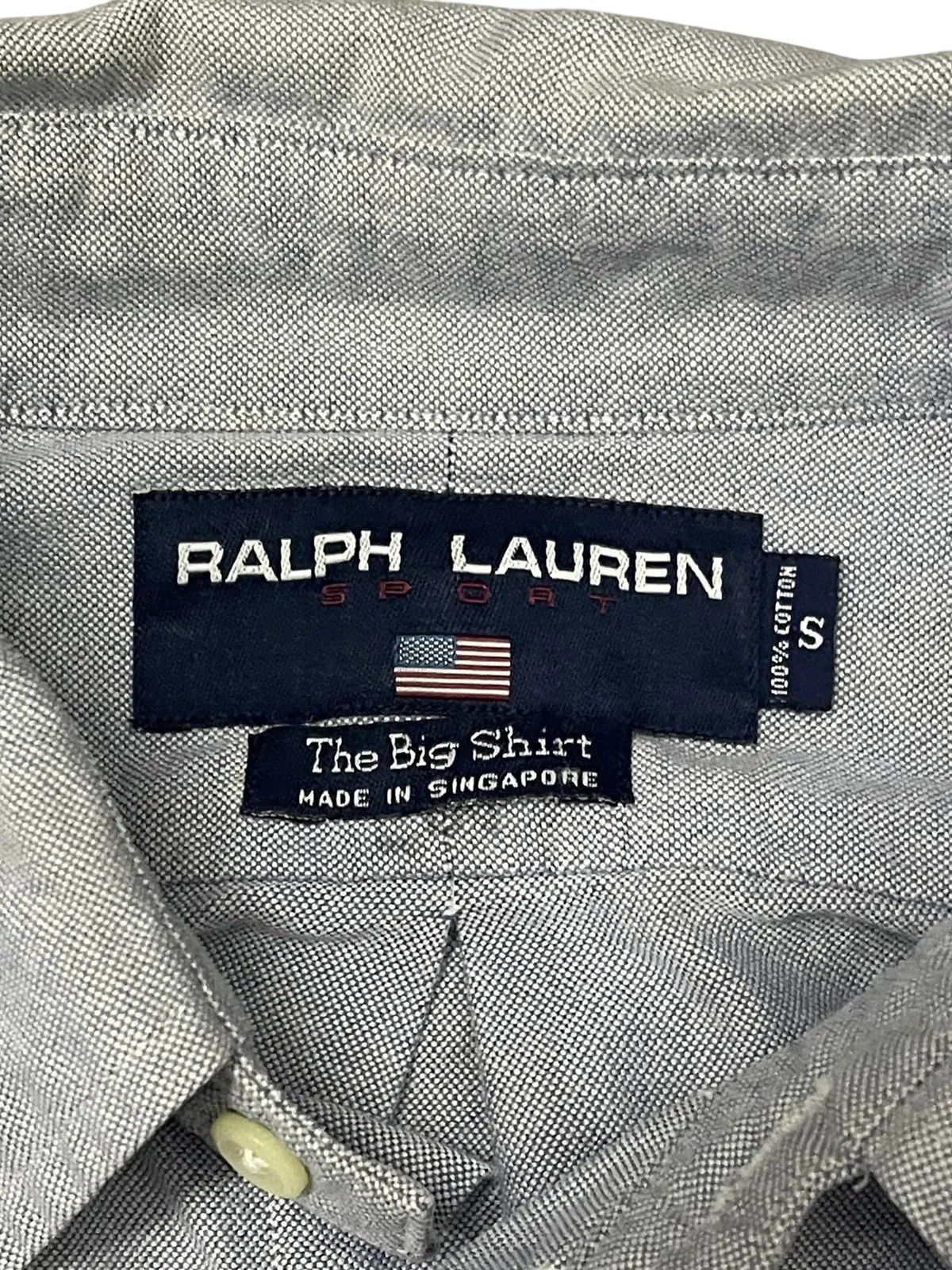 Polo Ralph Lauren Vtg 90s Ralph Lauren Sport "The Big Shirt" Polo Bear Oxford Size US S / EU 44-46 / 1 - 5 Thumbnail