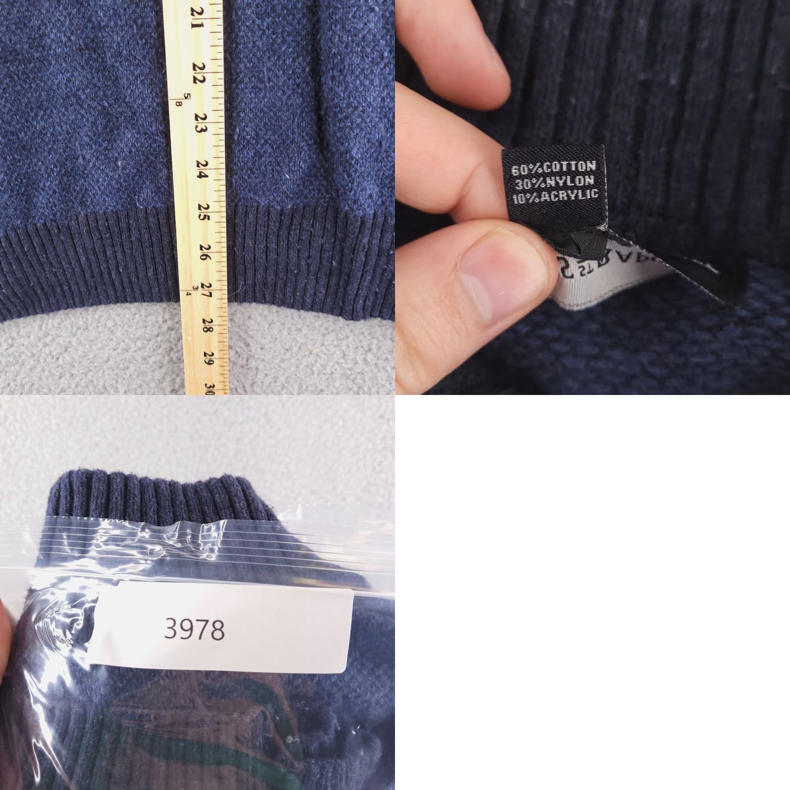 Vintage Tricots St Raphael Sweater Mens Medium Blue Pullover Knit Cotton Size US M / EU 48-50 / 2 - 8 Thumbnail