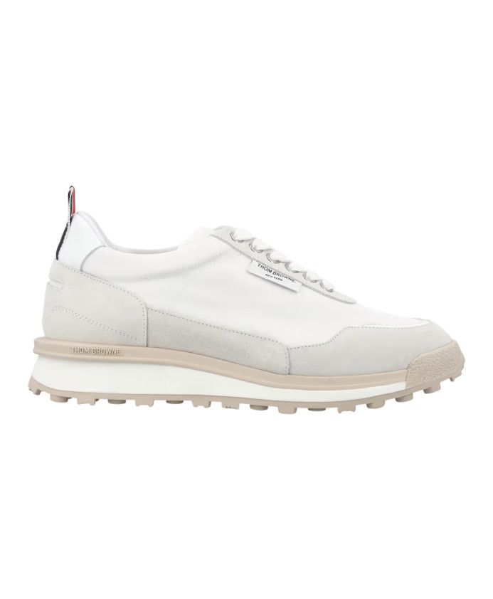 Thom Browne o1s22i1n0924 Alumni Trainer Sneakers in White Size US 8 / IT 38 - 1 Thumbnail