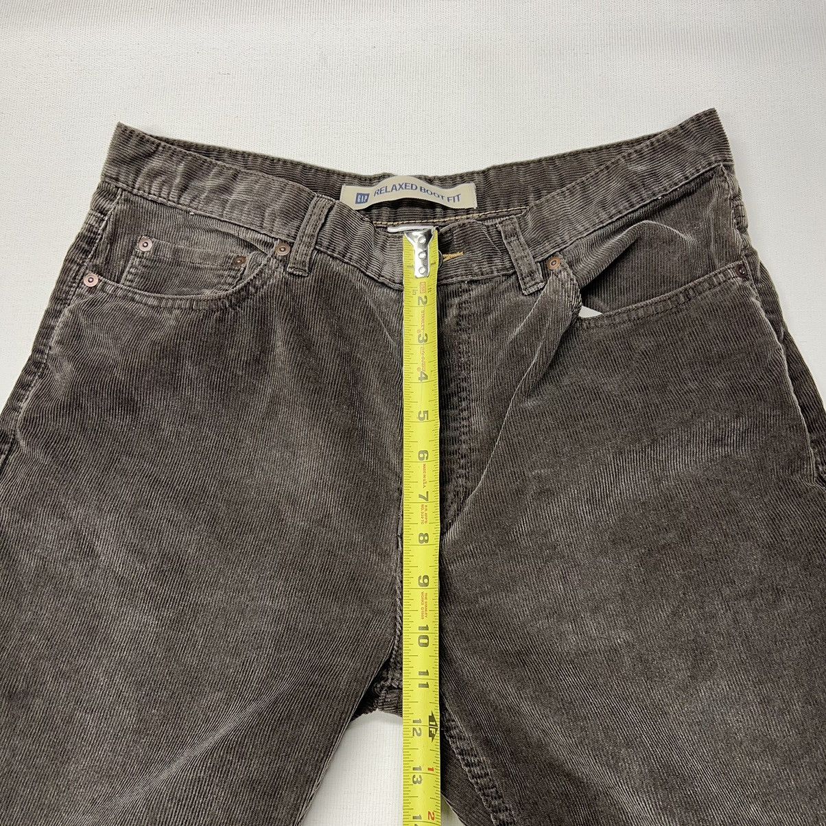 Gap × Vintage Gap Pants Brown Corduroy Relaxed Boot Fit Baggy Grunge Size US 34 / EU 50 - 16 Thumbnail