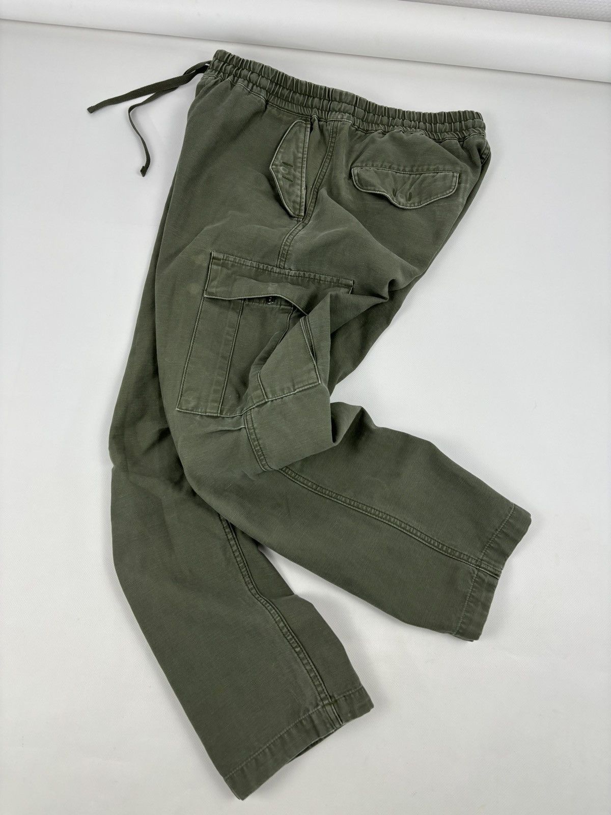 Carhartt × Carhartt Wip × Vintage VTG CARHARTT WIP CAMPER Khaki Cargo Pocket Military Work Trousers Utility Pants Size US 32 / EU 48 - 3 Thumbnail