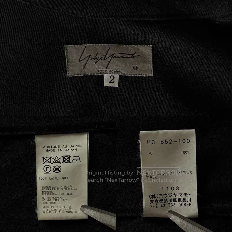 Yohji Yamamoto Yohji Yamamoto 19AW Show White Button Ribbon Shirt Size US M / EU 48-50 / 2 - 9 Thumbnail