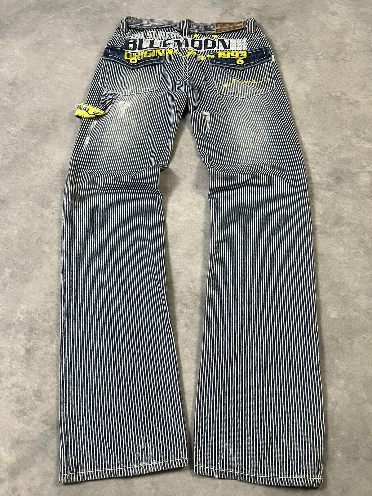 Hysteric Glamour × Undercover 2000s Y's Cdg Carpenter Stripe Hickory Bootcut y2k Lgb Ifsix Size US 28 / EU 44 - 1 Thumbnail