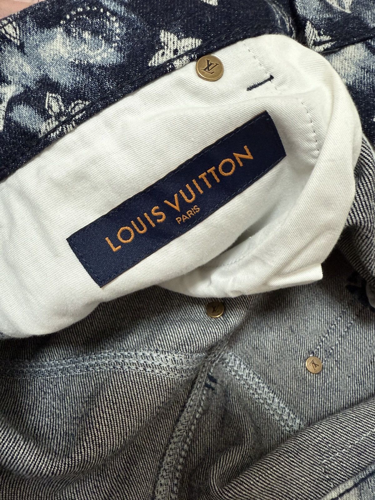 Louis Vuitton Louis Vuitton monogram bandana denim shorts 30 Size US 30 / EU 46 - 6 Thumbnail