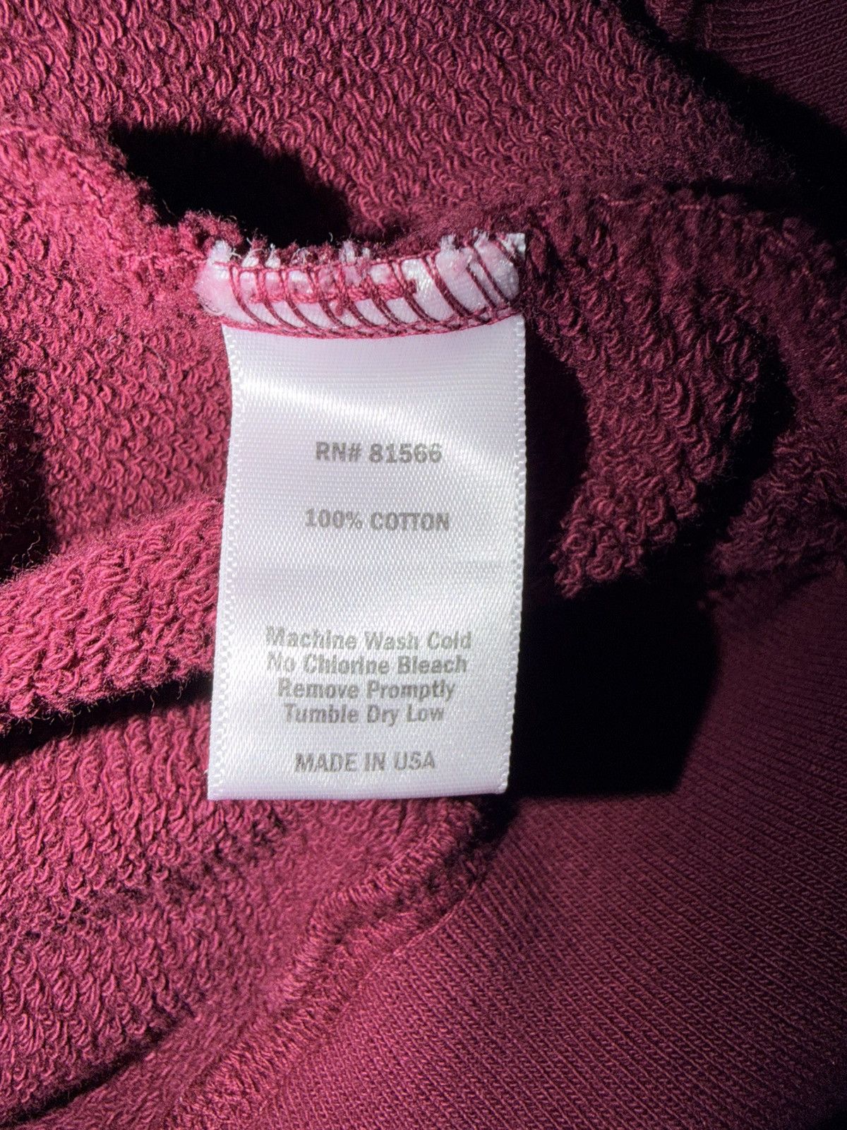 Dehen 1920 Dehen Burgundy Heavy Duty Hoodie Size Large Size US L / EU 52-54 / 3 - 3 Thumbnail