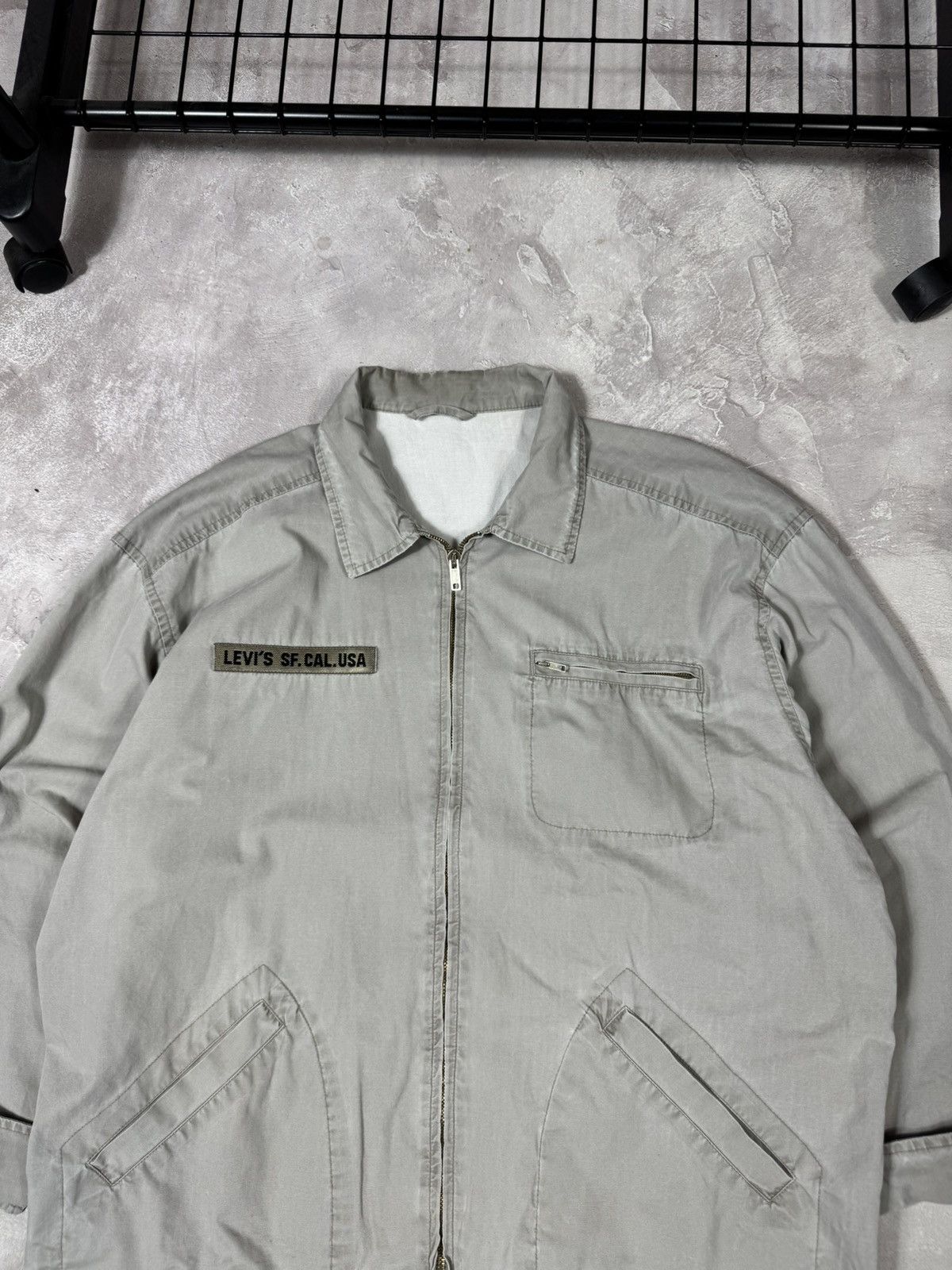 Levi's Vintage 90s Levis Army Jacket Size US L / EU 52-54 / 3 - 3 Thumbnail