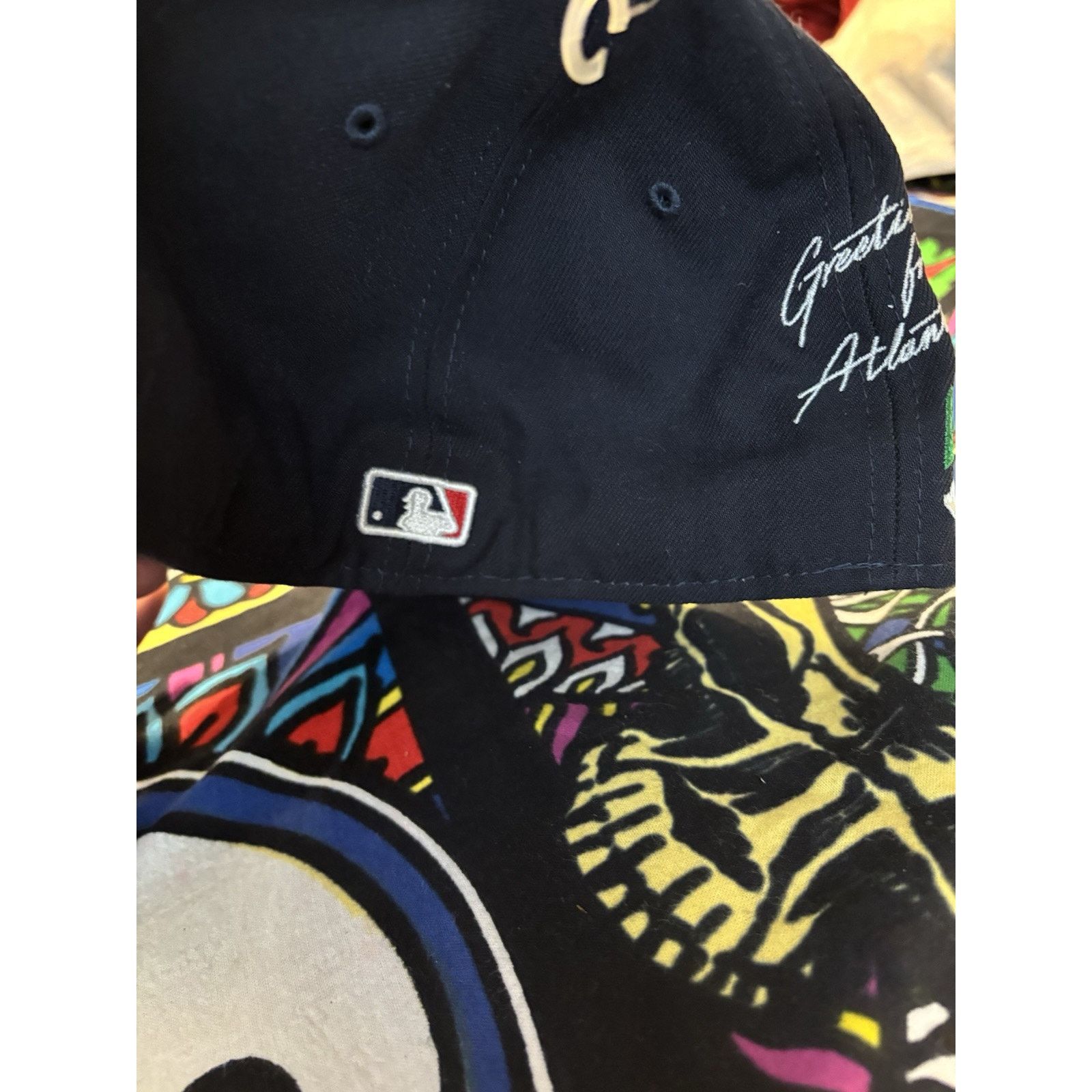 New Era Atlanta Braves MLB Hat flex fit peachtree 7 3/4 Size ONE SIZE - 6 Thumbnail