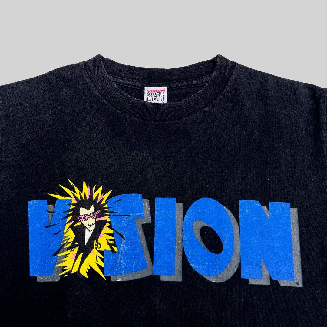 Vintage × Vision Streetwear Vision Street Wear 1990 90s Psycho Stick Skate 1986 T-Shirt Size US S / EU 44-46 / 1 - 4 Thumbnail