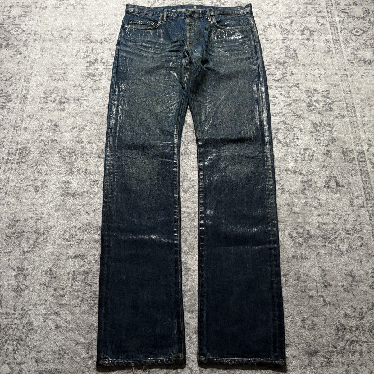 Dior × Hedi Slimane Dior Homme AW06 Luster Waxed Clawmark Denim
