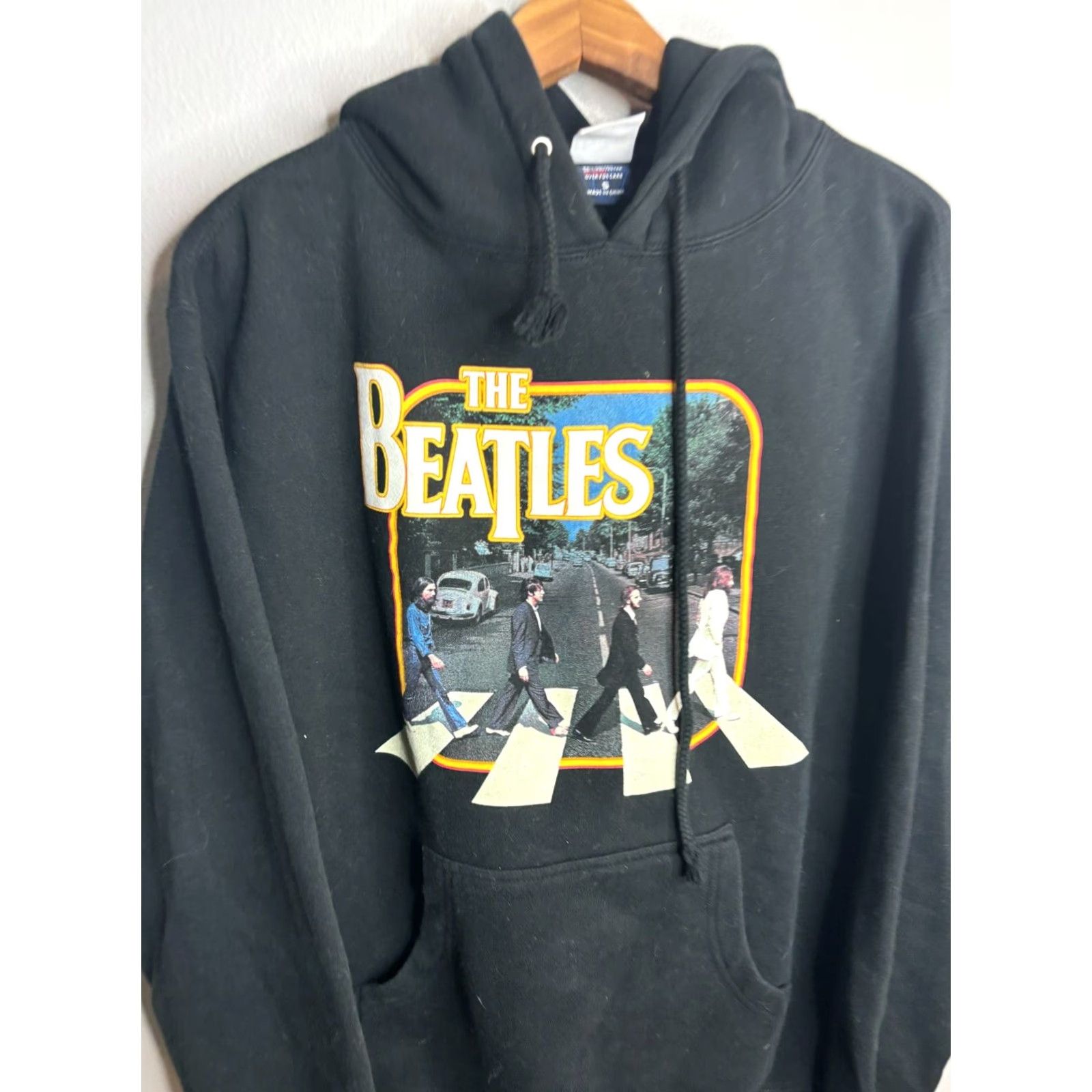 Vintage VINTAGE The Beatles Abbey Road Hoodie Sweatshirt Mens S Black Pullover 2820 Size US S / EU 44-46 / 1 - 2 Thumbnail