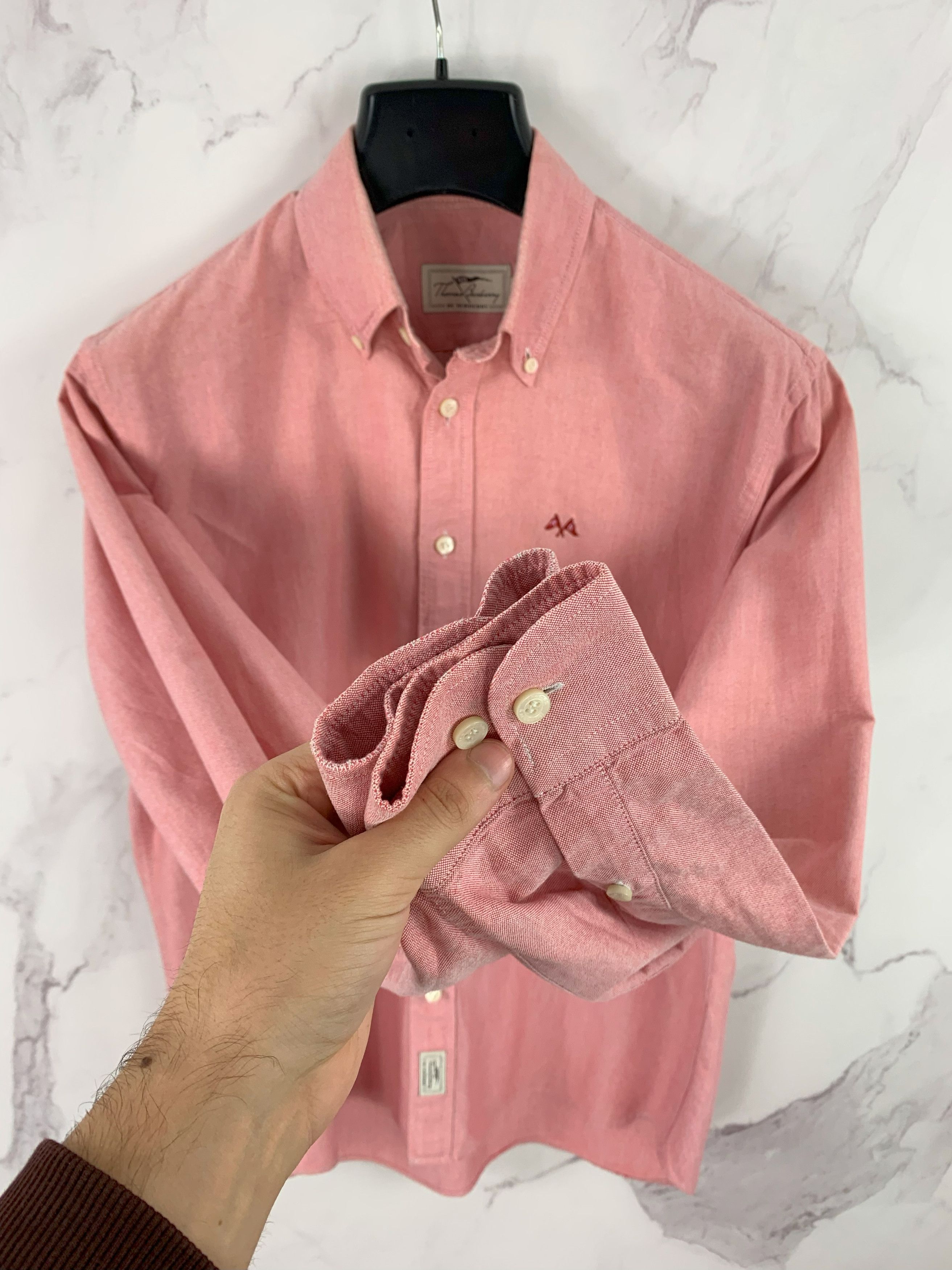 Burberry Thomas Burberry Button Up Shirt Size L Size US L / EU 52-54 / 3 - 9 Thumbnail