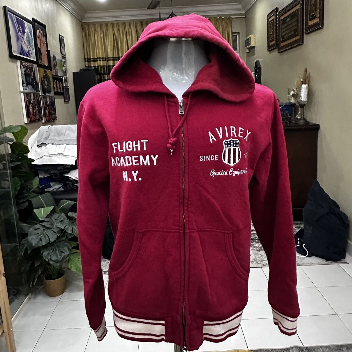 Avirex Vintage Avirex Big Logo Hoodie Size US XL / EU 56 / 4 - 2 Thumbnail