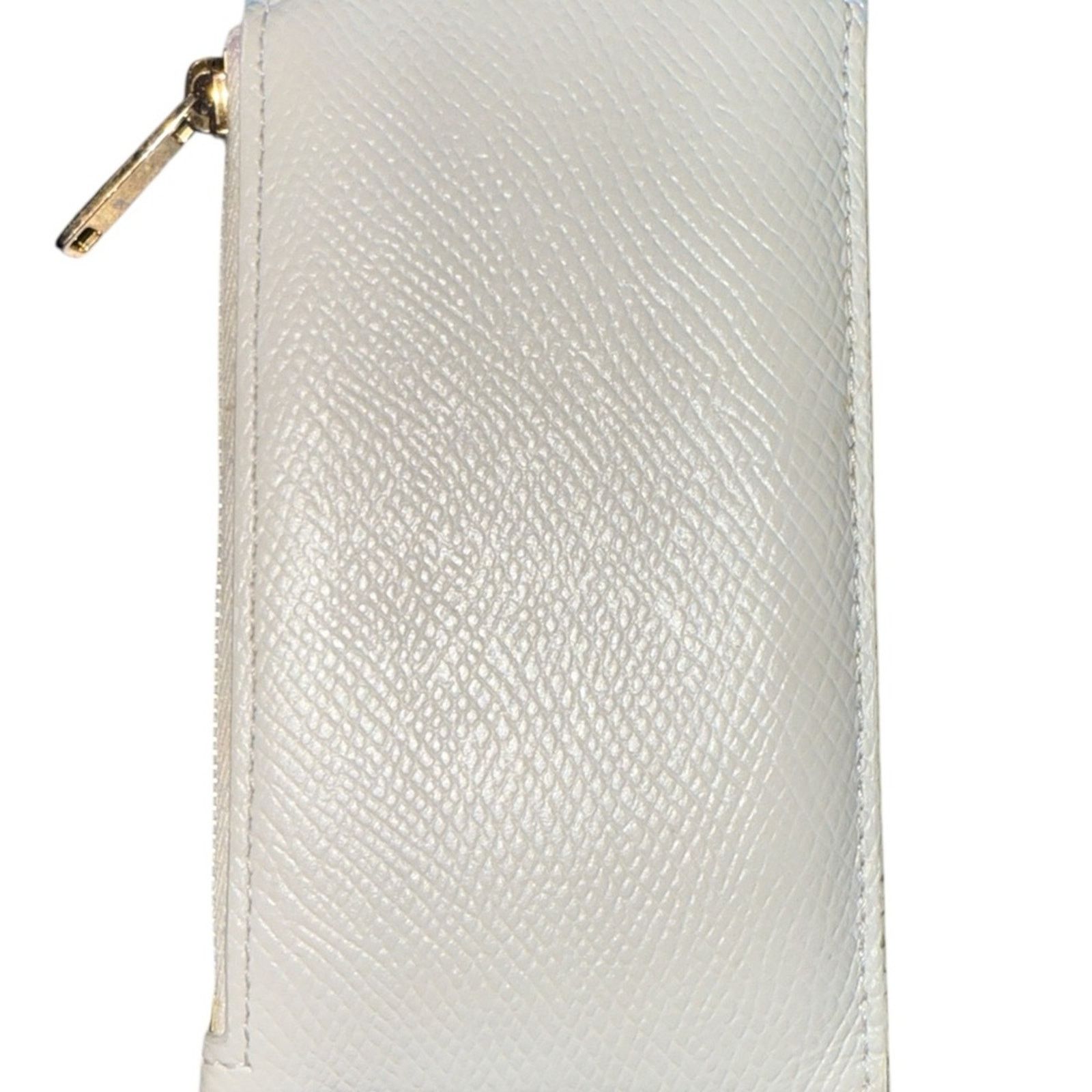 Celine Céline Paris White Leather Cardholder with Zip Coin Pouch Size ONE SIZE - 2 Thumbnail