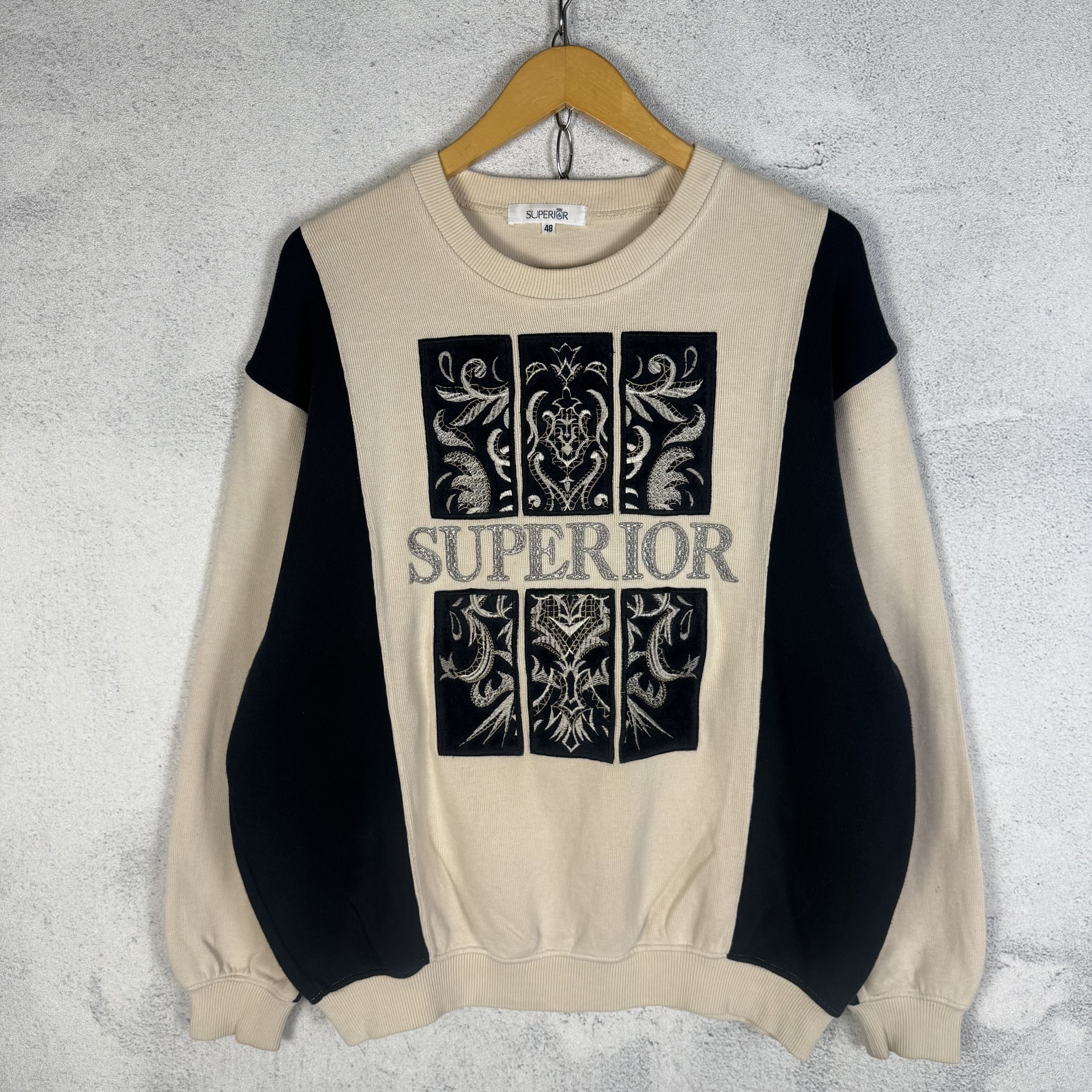 Japanese Brand 90s Superior Embroidery Aztec Ethnic Style Sweatshirt Size US M / EU 48-50 / 2 - 1 Thumbnail