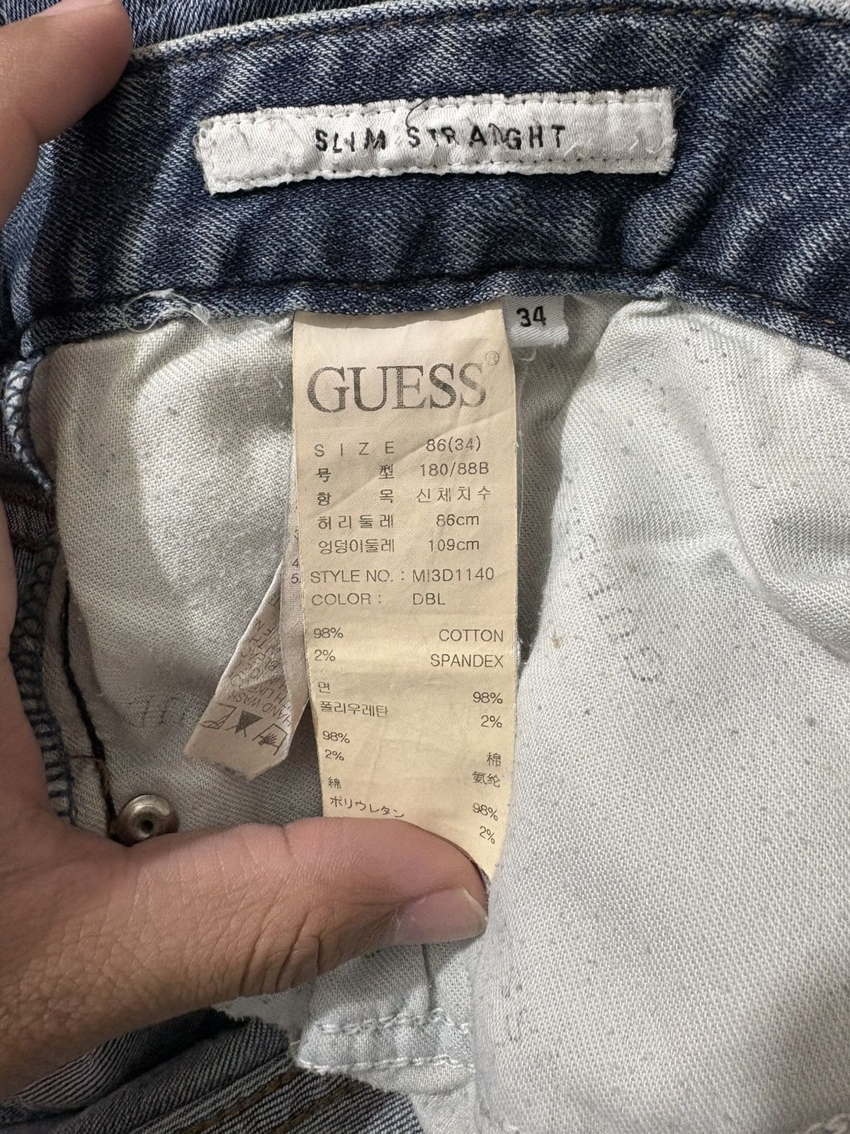 Guess VTG x Guess x Streetwear x Jeans Size US 34 / EU 50 - 10 Thumbnail
